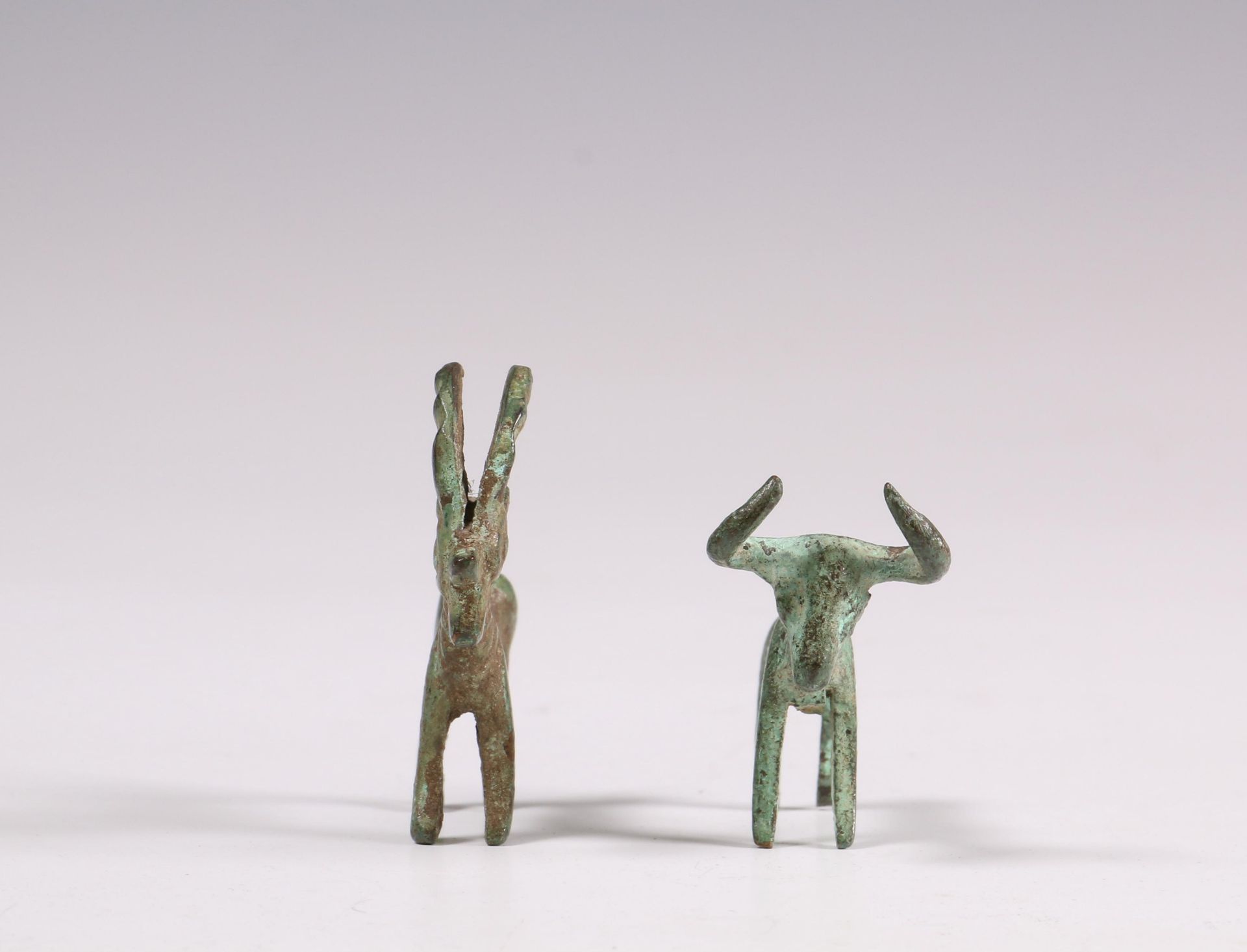 Luristan, two bronze animals, ca. 800 BC; - Bild 2 aus 4