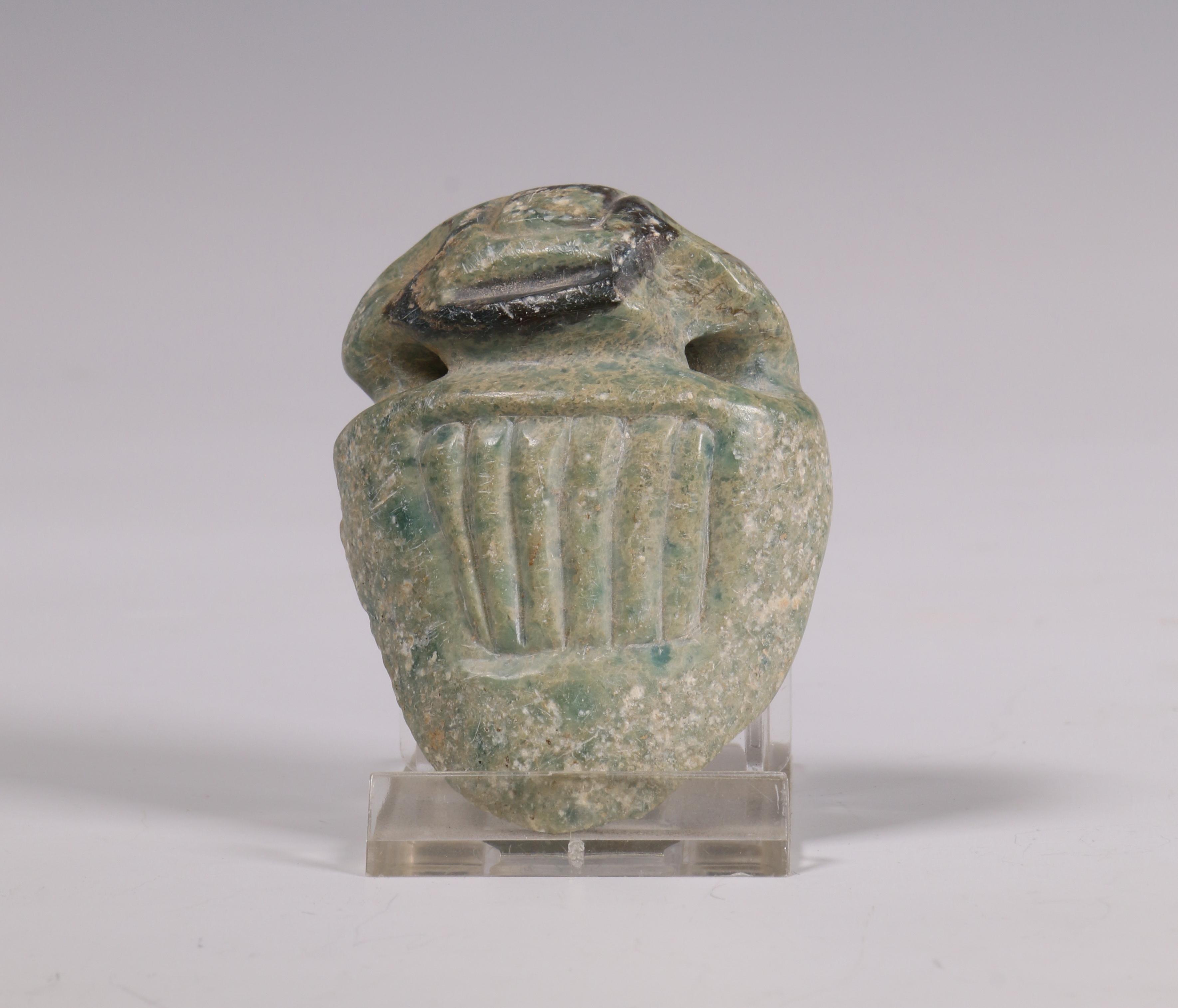 Central Americas - Honduras, a green jadeiet stone amulet, possibly Olmec, 500 BC.