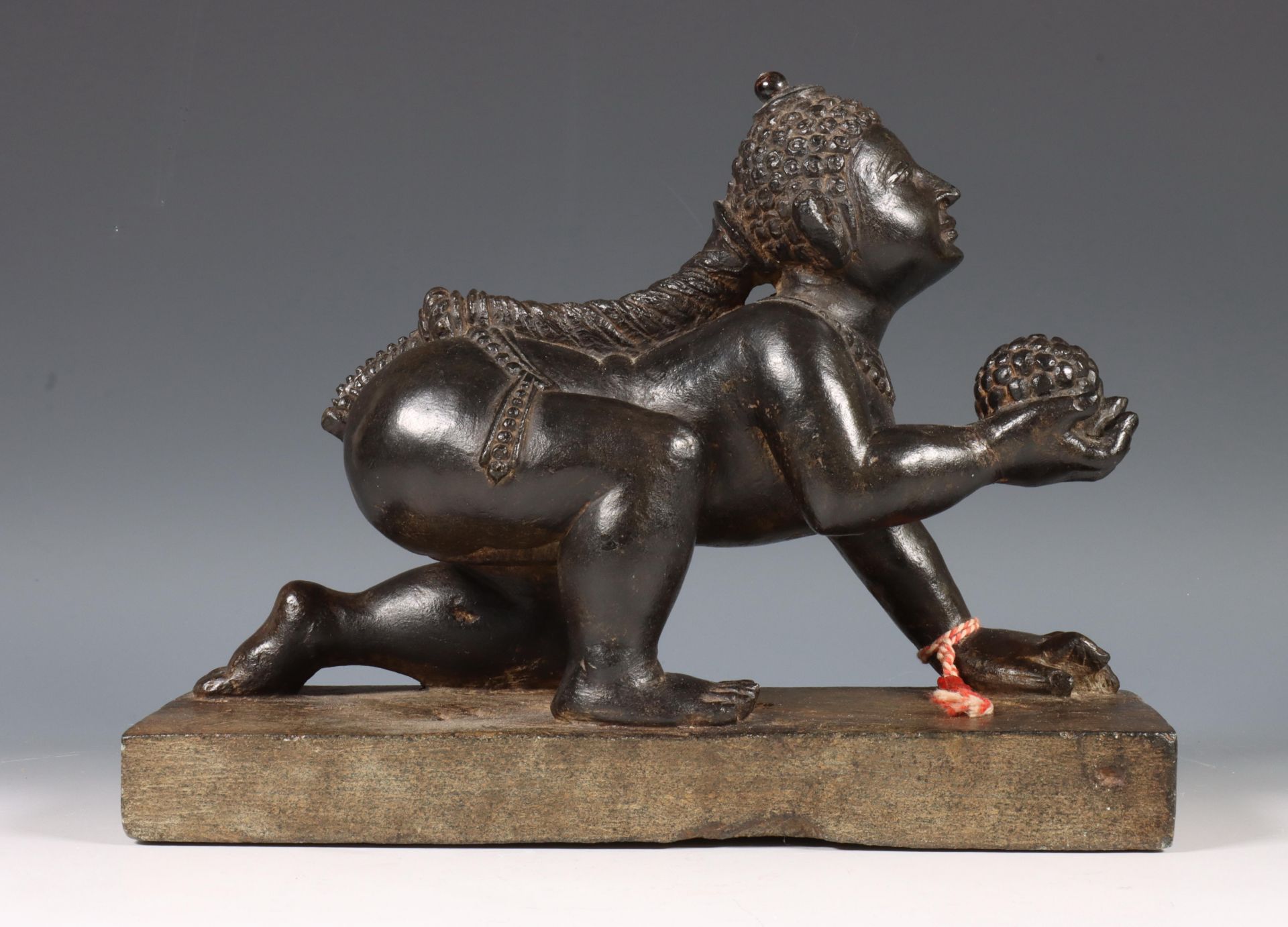 India, bronzen sculptuur van baby Krishna, modern - Bild 3 aus 3