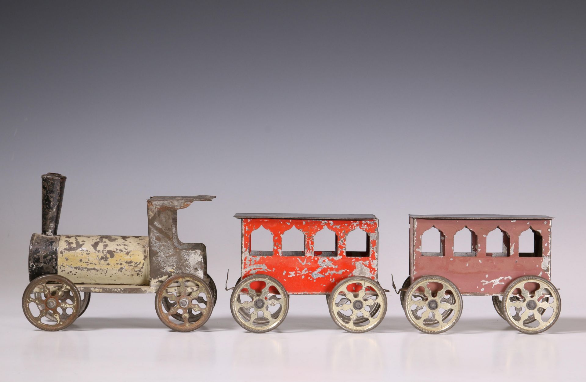 Hess, bodemloop trein met vijf wagons, ca. 1890. - Bild 5 aus 14