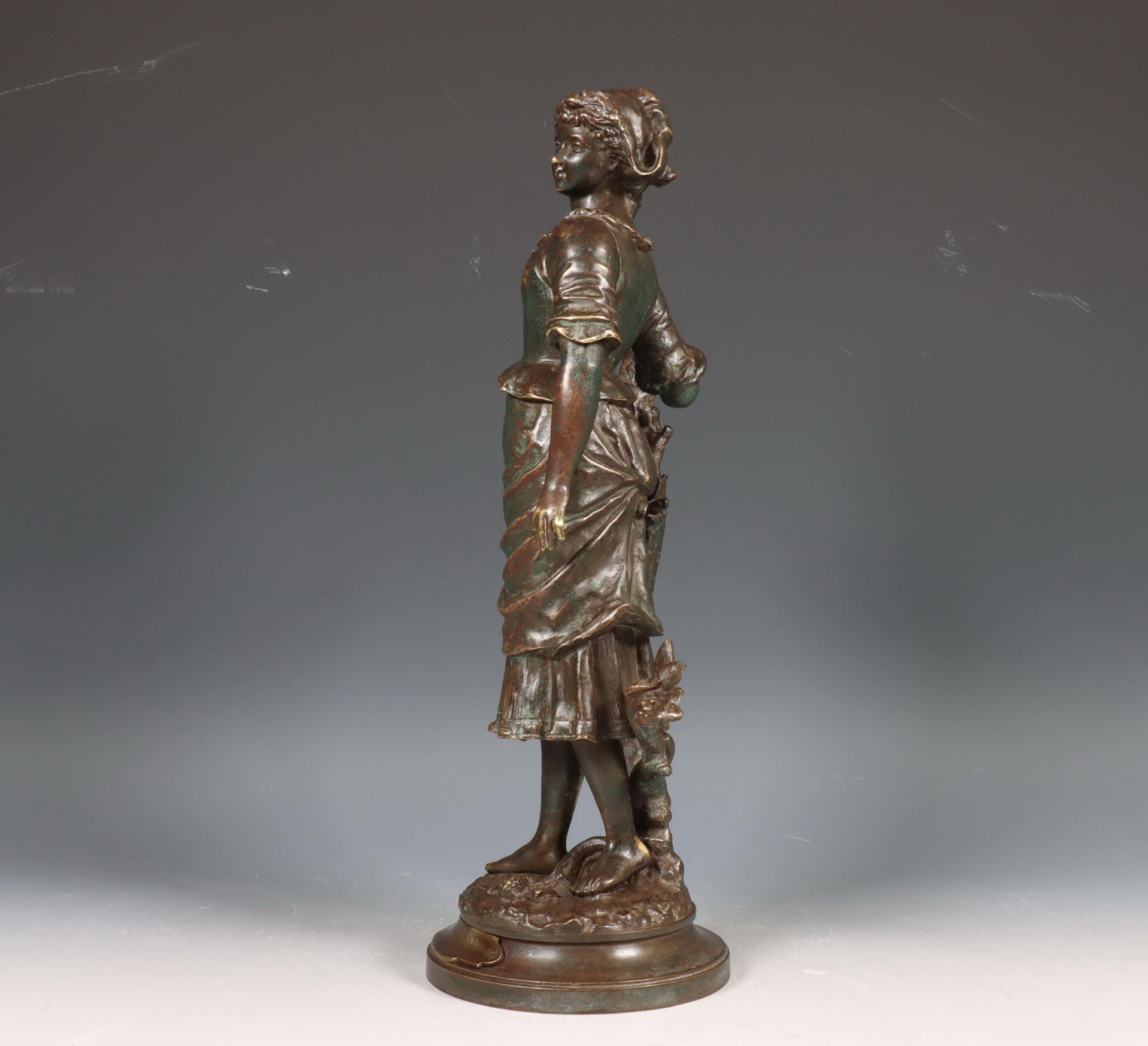 Charles Anfrie (1833-1905), bruin gepatineerd bronzen sculptuur, eind 19e eeuw; - Image 2 of 4