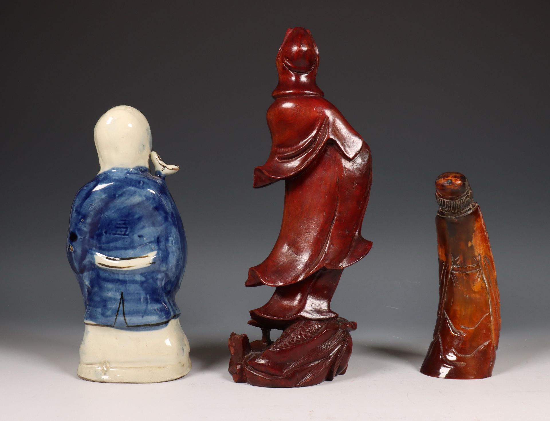 China, drie verschillende figuren, 20e eeuw, - Bild 2 aus 2