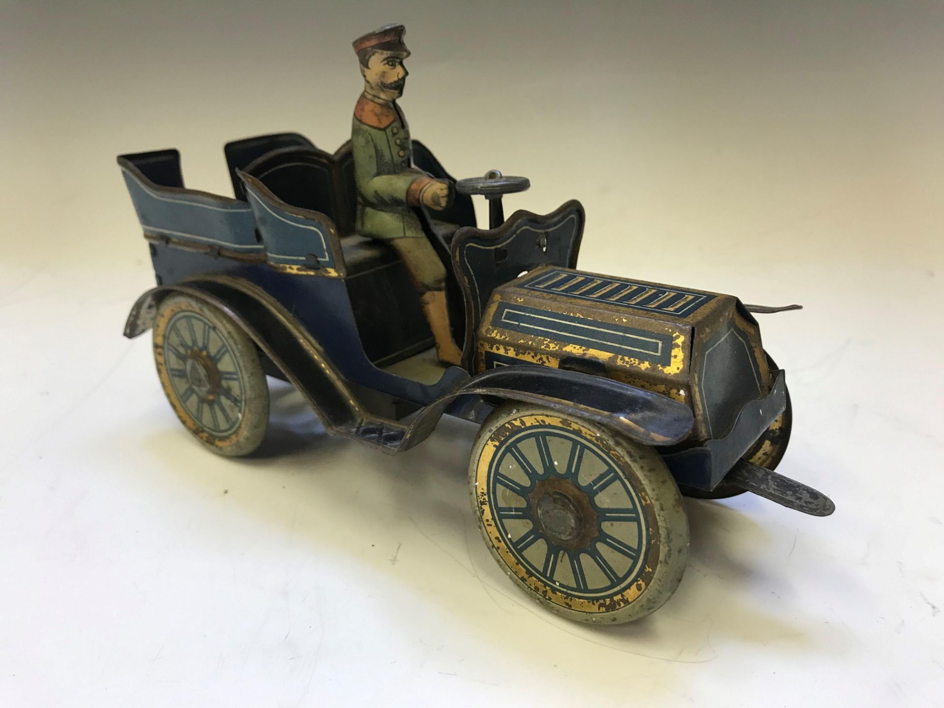 Duitsland, blauwe automobiel met chauffeur, ca. 1920. - Bild 4 aus 7