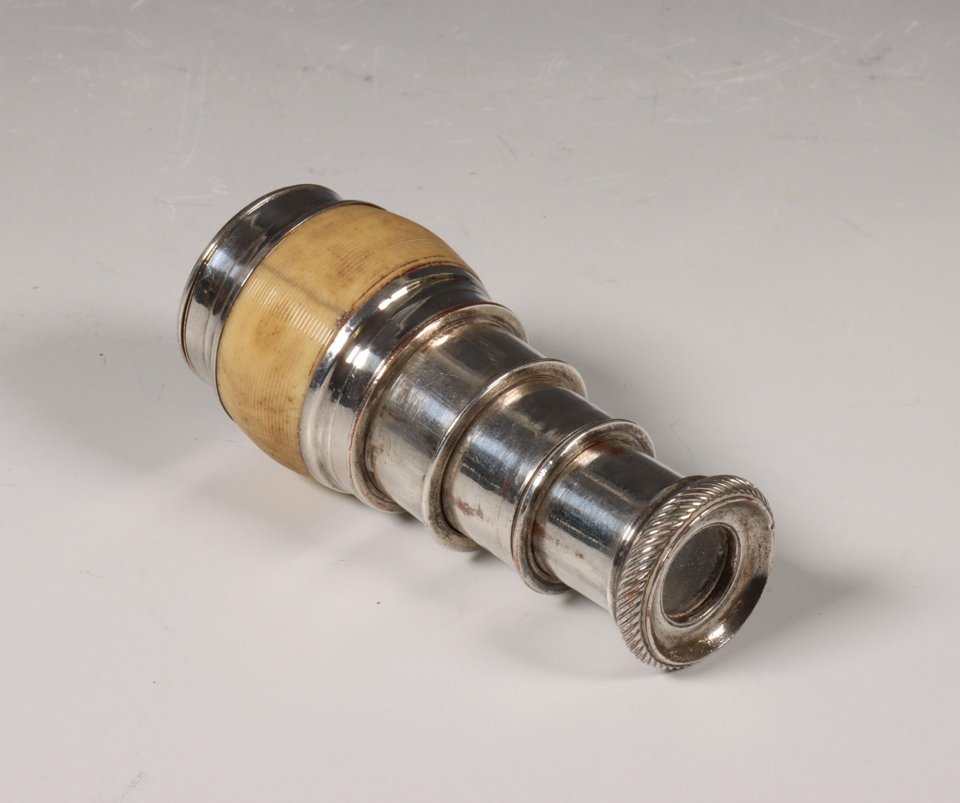 Verzilverde spyglass (monoculair), ca. 1900 - Bild 2 aus 3