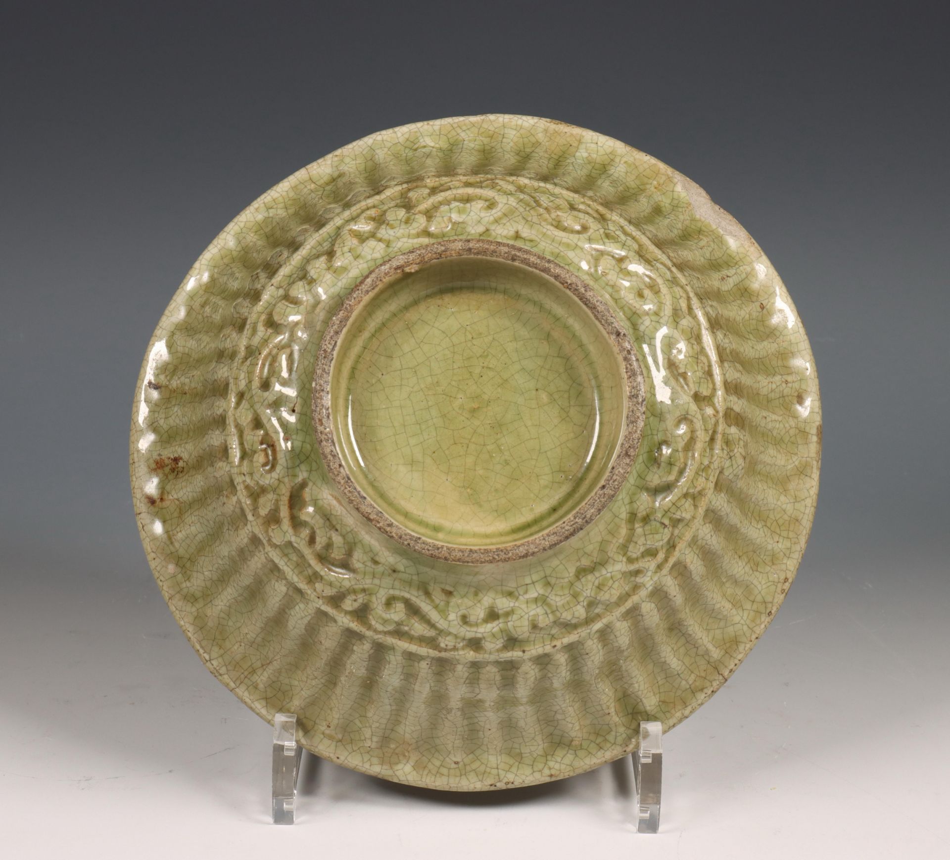 China, Ming-stijl celadon kom, - Bild 3 aus 4