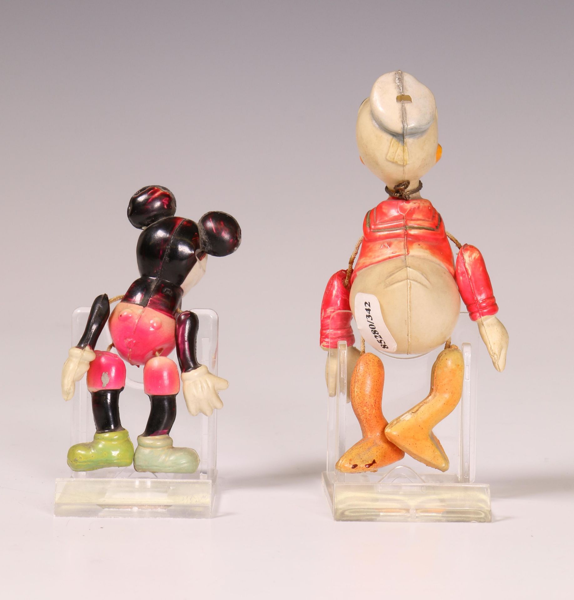 Japan, twee celluloid figuren; Donald Duck en Mickey Mouse, ca. 1930 - Bild 7 aus 9