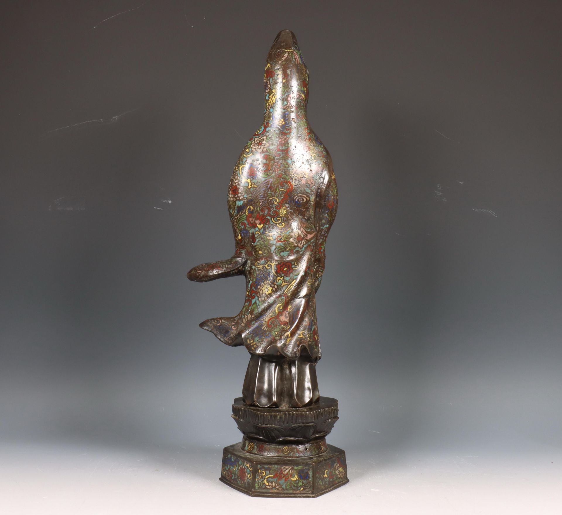 China,bronzen-cloissone Guanyin, 20e eeuw - Bild 4 aus 4