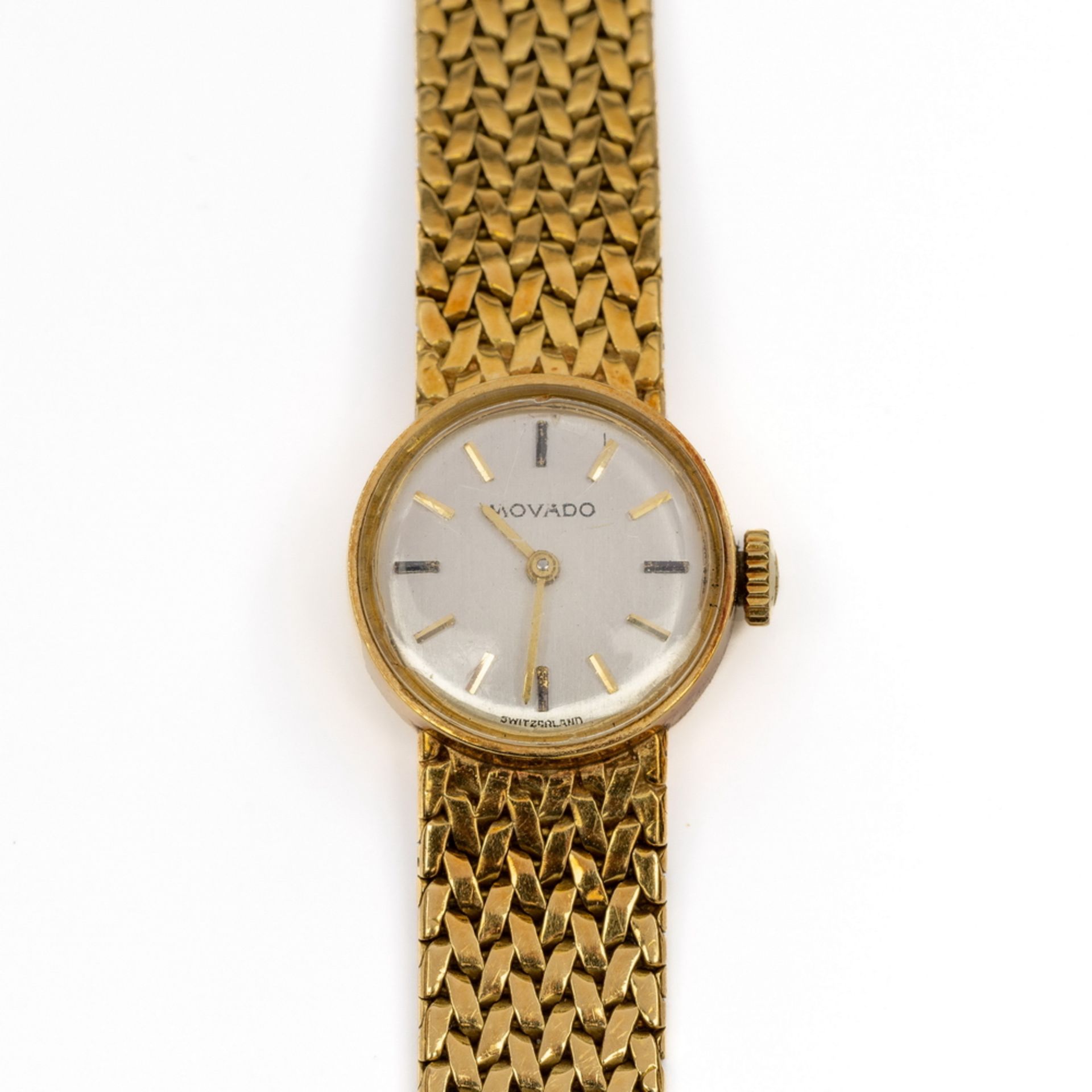 Movado, 18 kt. gouden mechanisch damespolshorloge,