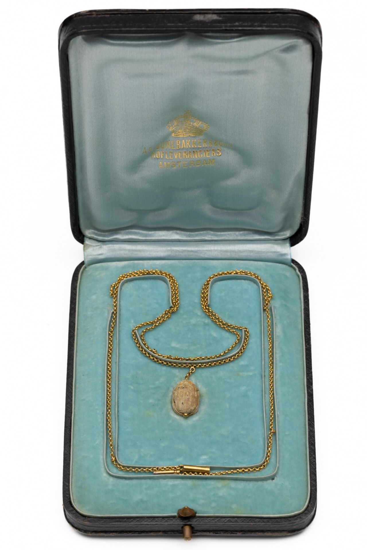 Gouden jasseron collier, ca 1900,