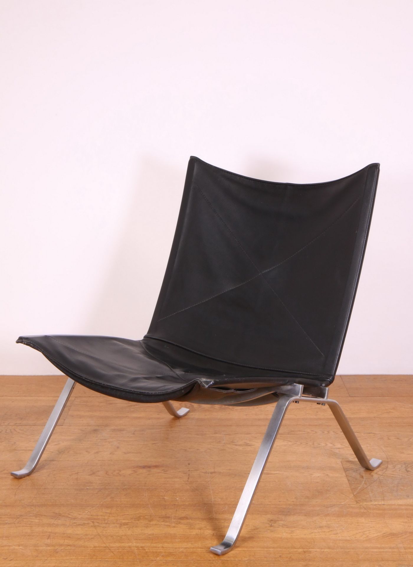 Poul Kjaerholm voor Fritz Hansen, Denenmarken, PK22 lounge chair, ontwerp 1955-1956, vervaardigd 198 - Image 8 of 8