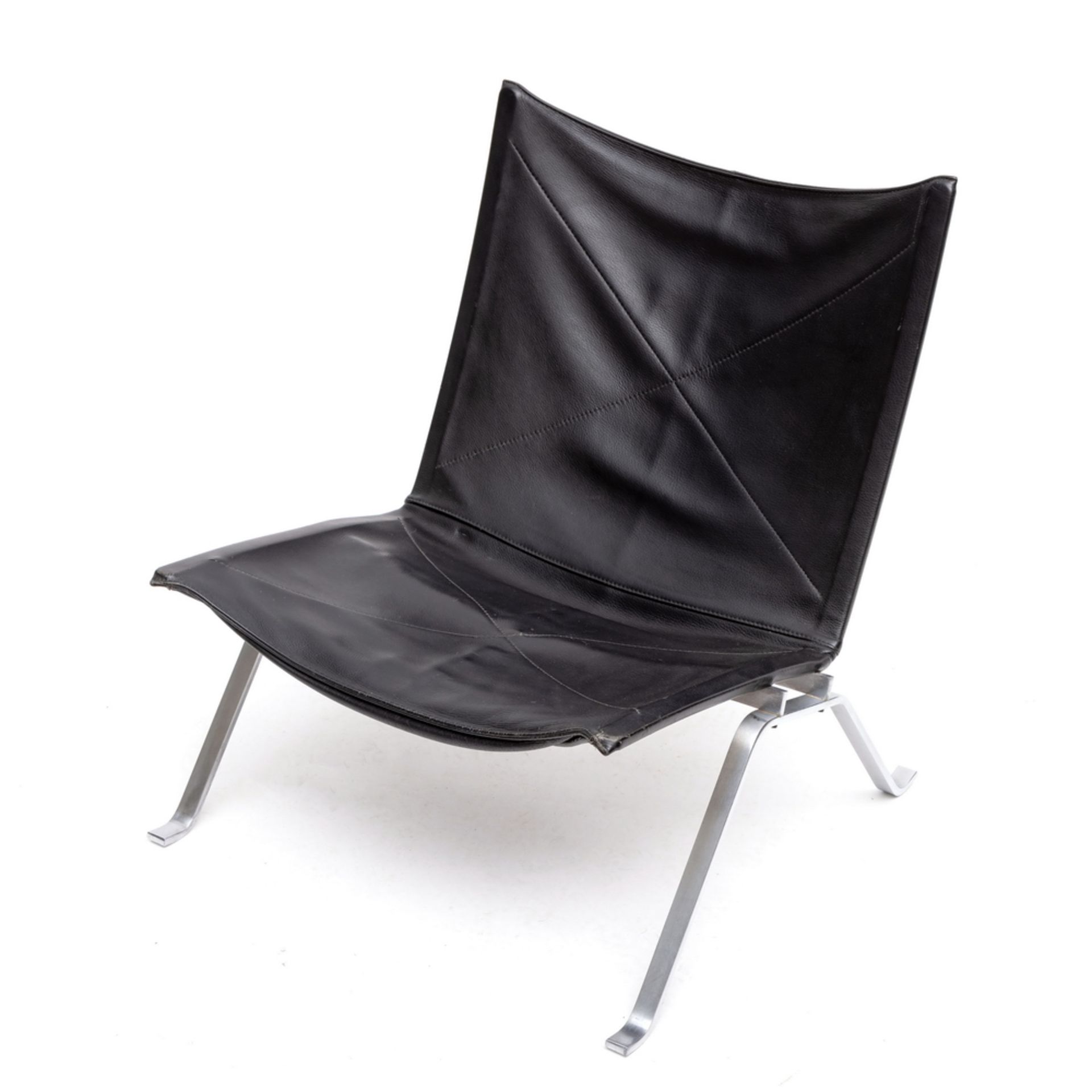 Poul Kjaerholm voor Fritz Hansen, Denenmarken, PK22 lounge chair, ontwerp 1955-1956, vervaardigd 198 - Image 2 of 8