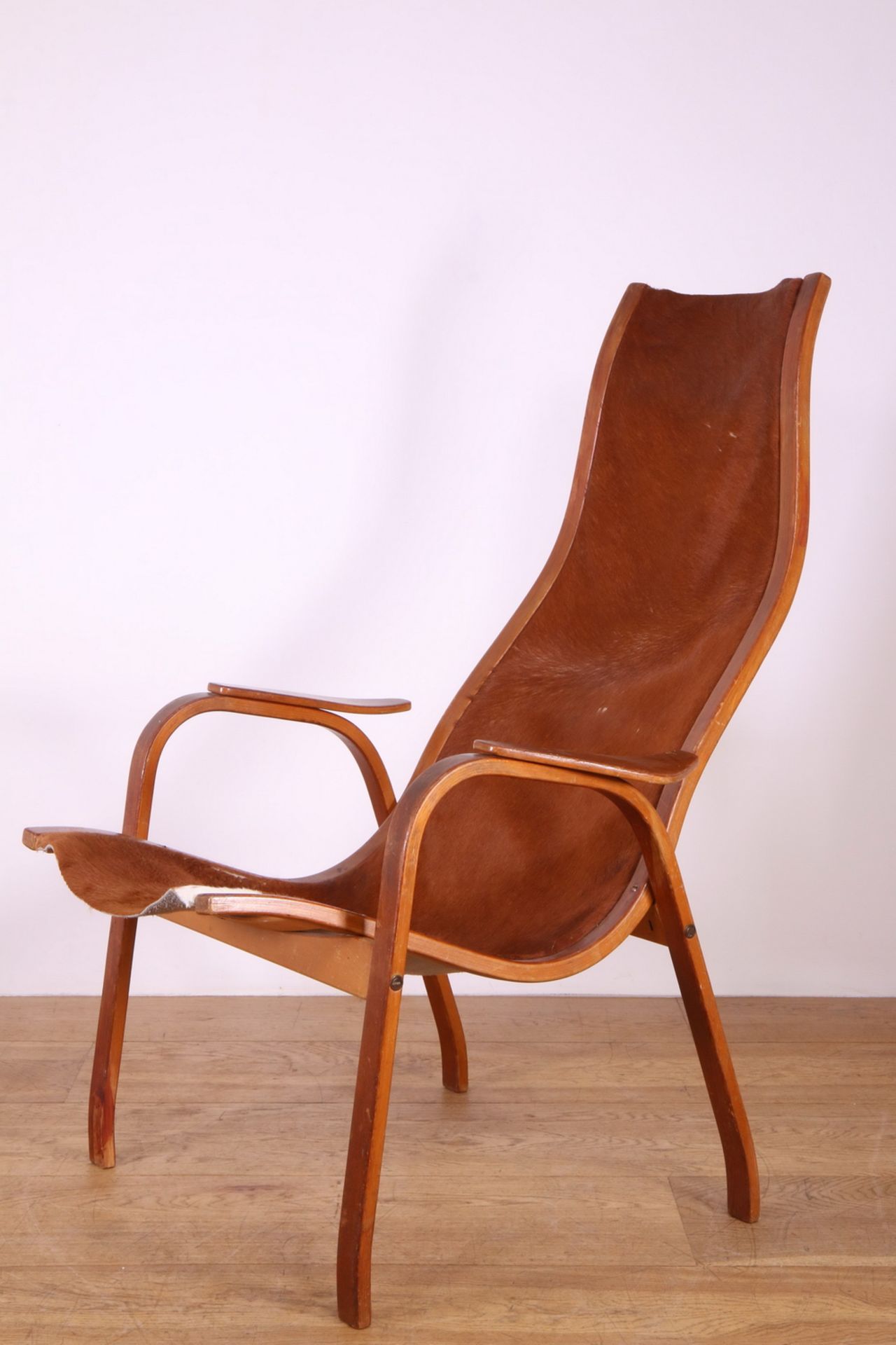 Yngve Ekström (1913-1988) voor Swedese, 'Kurva' lounge chair, Zweden, 50-er jaren. - Image 2 of 4
