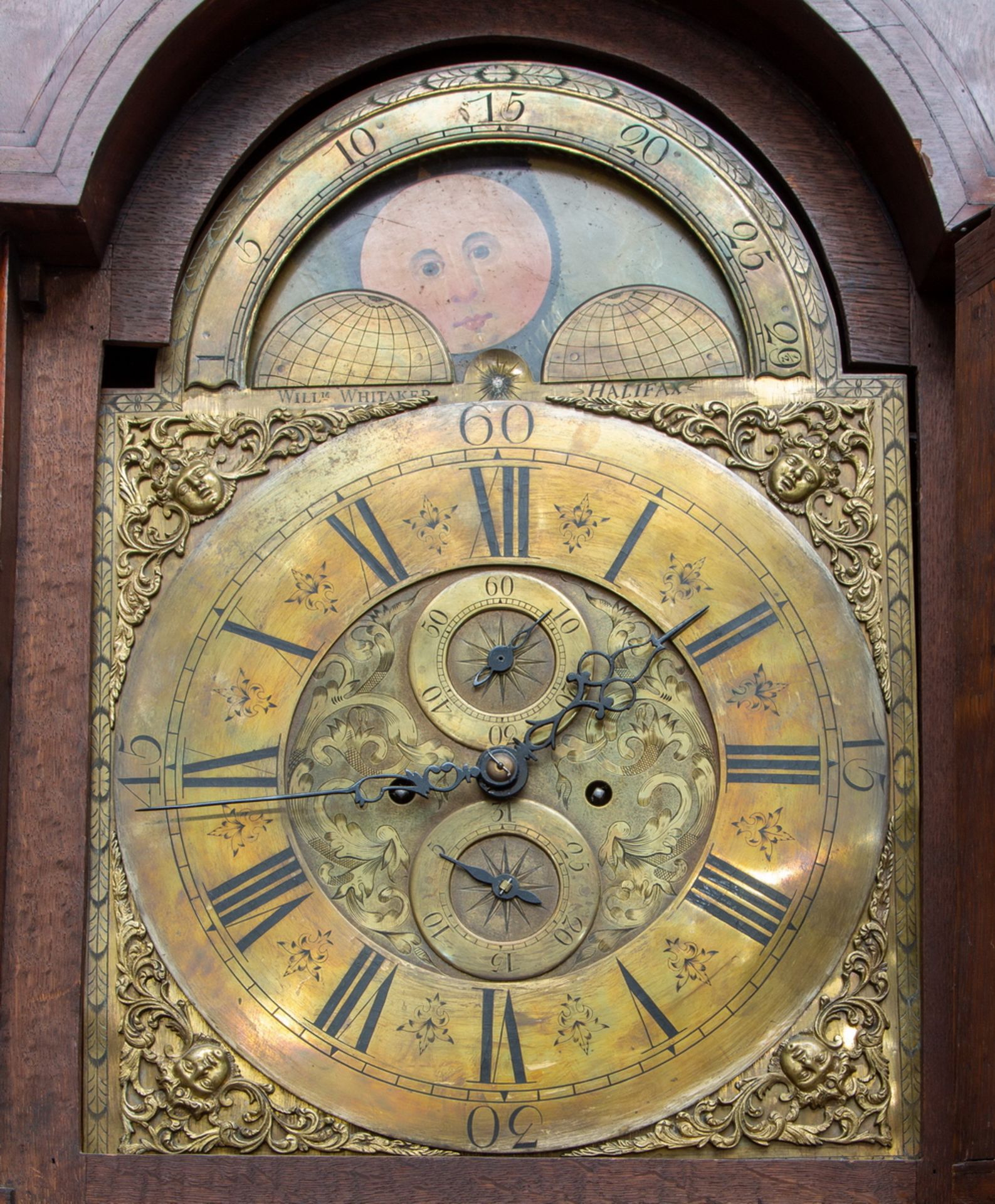 Engeland, staande klok, William Whitakker, Hallifax, laat 18e eeuw. - Image 2 of 2