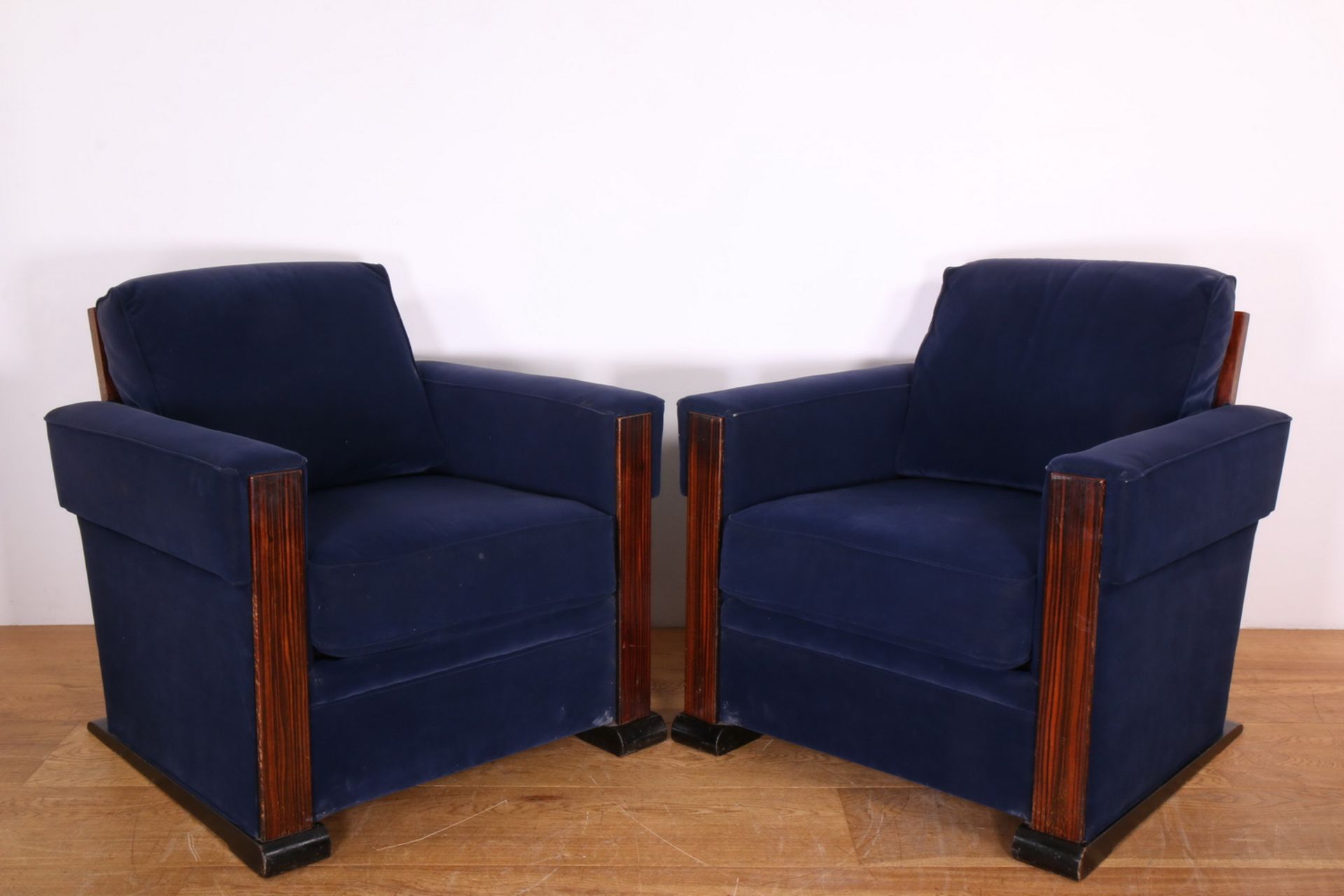 H. Pander & zonen, paar palissanderhouten fauteuils