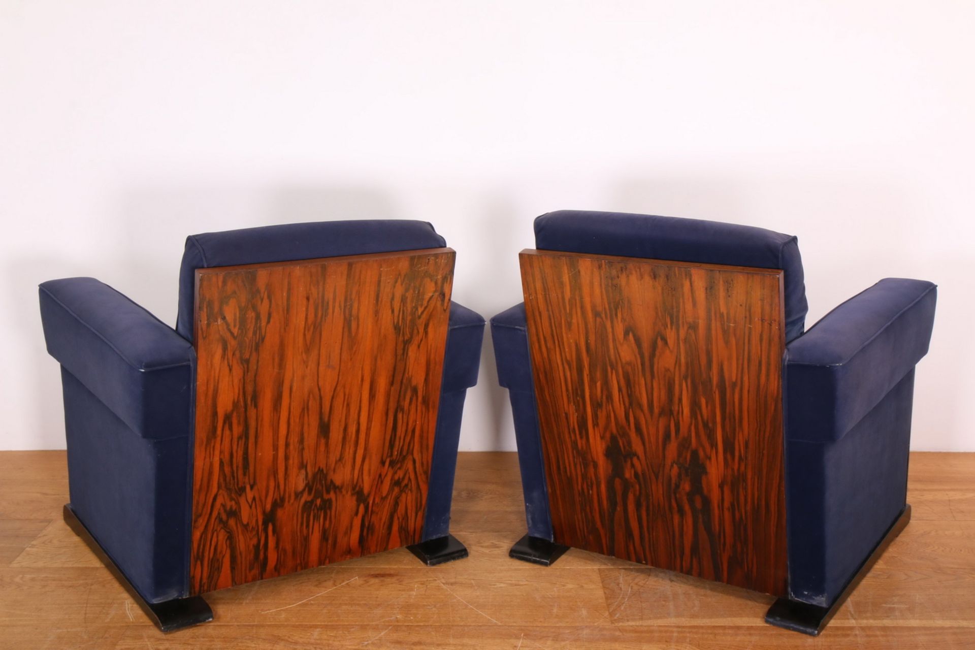 H. Pander & zonen, paar palissanderhouten fauteuils - Image 2 of 2