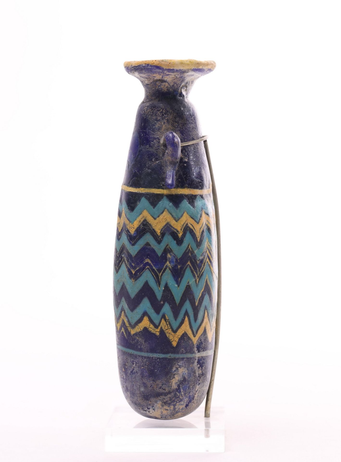 Phoenician, glass flask, alabastron, 6th-4th century BC., - Image 10 of 12