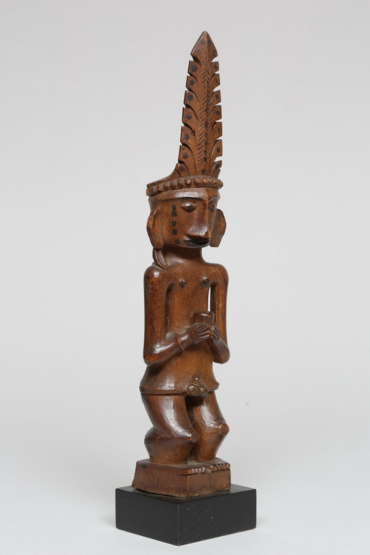 Central Nias, a male ancestor figure, adu zatua, ca. 1900, - Image 4 of 5