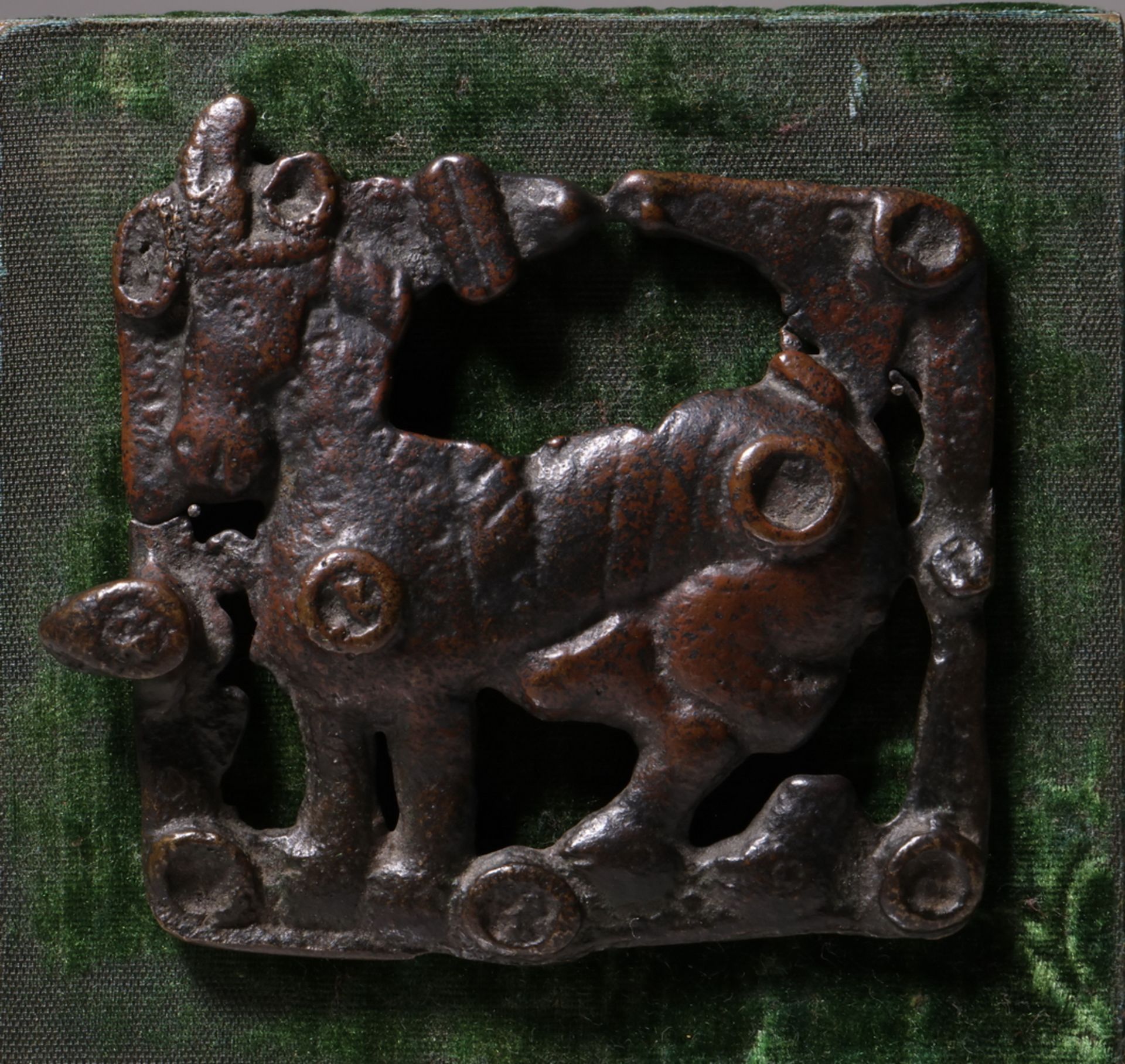 Parthian bronze buckle with a depiction of a horse, 2nd-3rd century AD, - Image 2 of 7