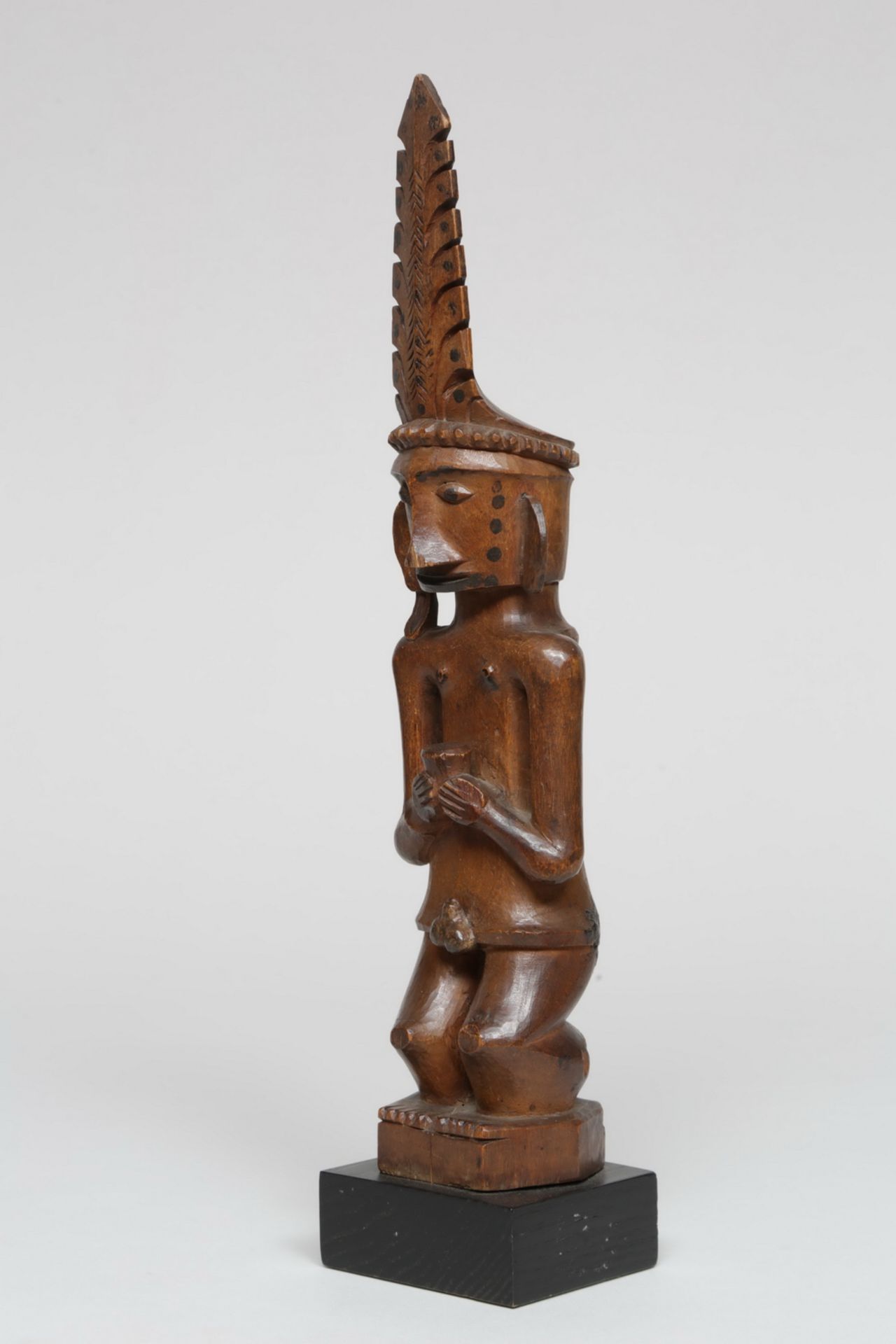 Central Nias, a male ancestor figure, adu zatua, ca. 1900,