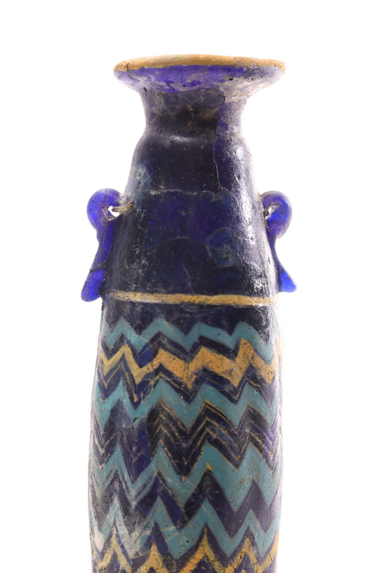 Phoenician, glass flask, alabastron, 6th-4th century BC., - Bild 5 aus 12