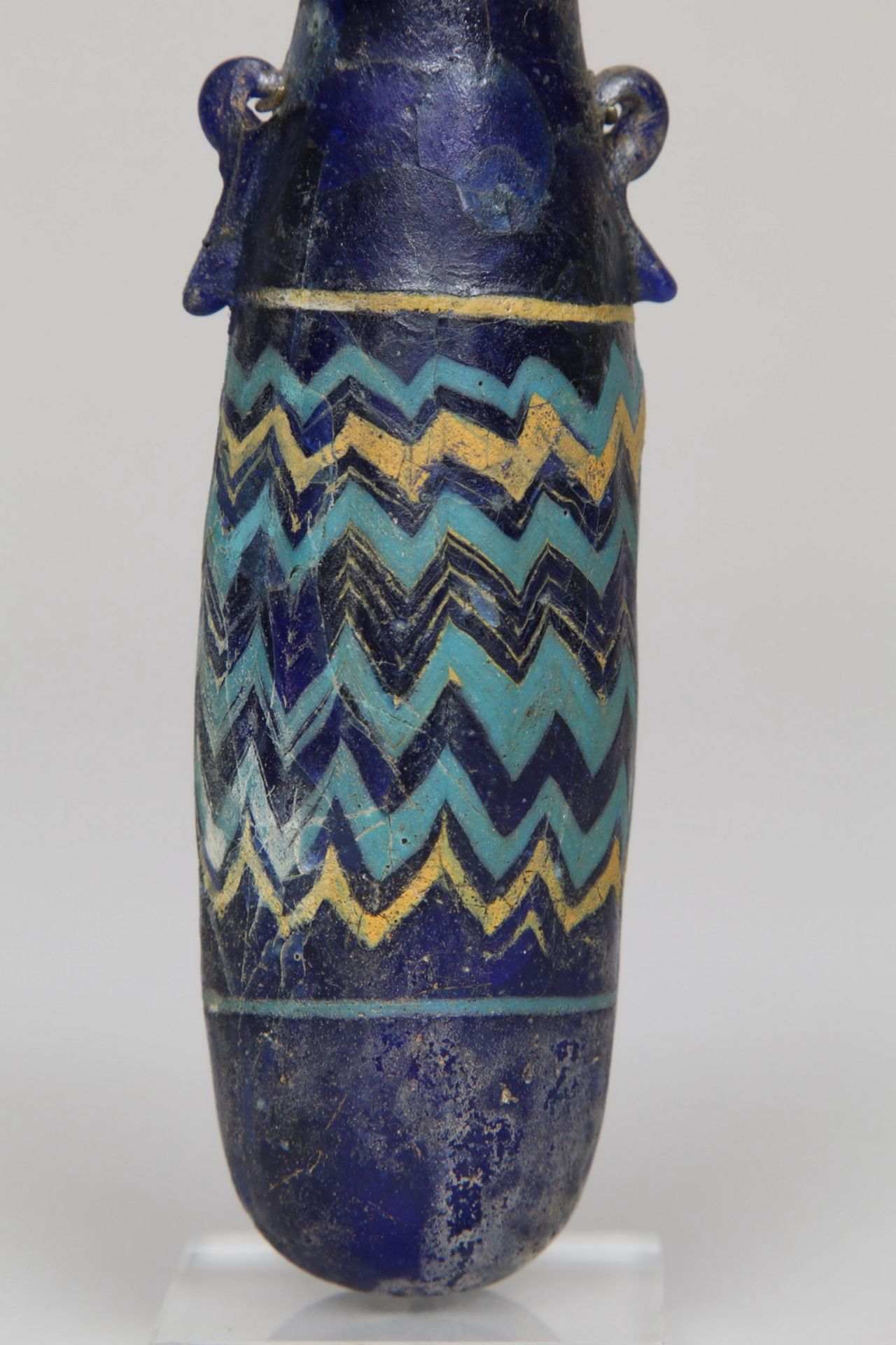 Phoenician, glass flask, alabastron, 6th-4th century BC., - Bild 3 aus 12