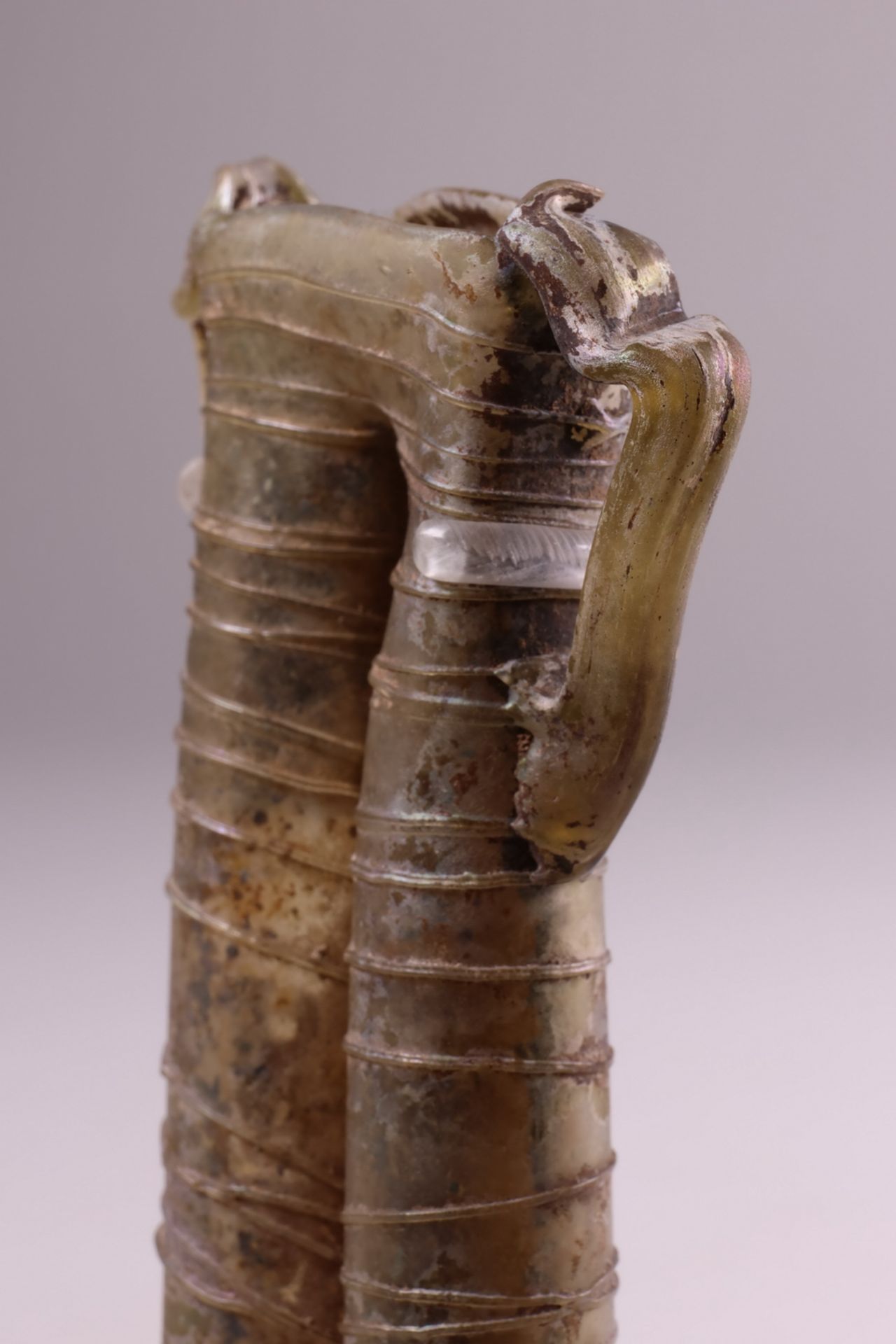 Syrian, double glass balsamarium, 4th - 2nd century BC. - Bild 2 aus 6