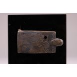 A bronze Byzantine bronze part of a lock, Byzantine Empire,