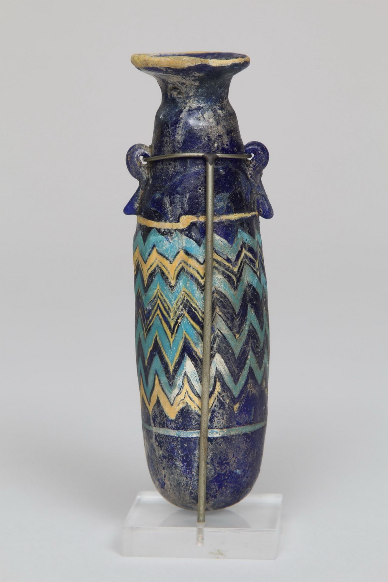 Phoenician, glass flask, alabastron, 6th-4th century BC., - Image 11 of 12