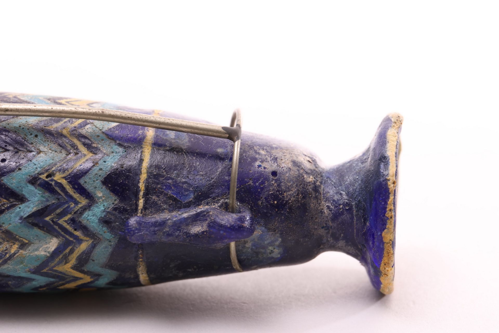 Phoenician, glass flask, alabastron, 6th-4th century BC., - Bild 6 aus 12