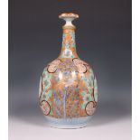 Japan, Kutani porseleinen fles en deksel, 19e eeuw,