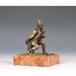 Frankrijk, fijn gevormde bronzen sculptuur, 19e eeuw,