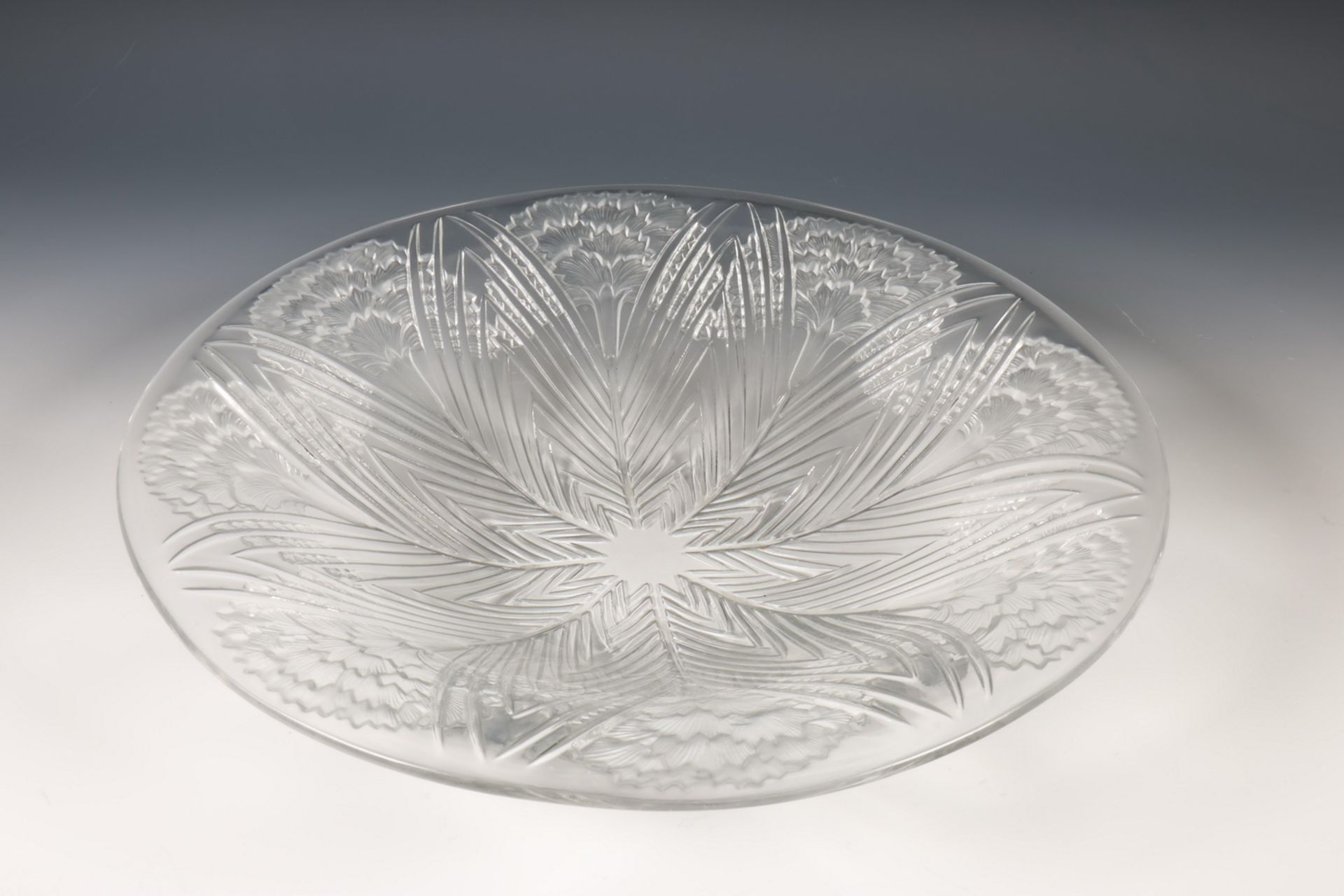 Lalique, blank persglazen schaal, ca. 1935, - Bild 2 aus 2