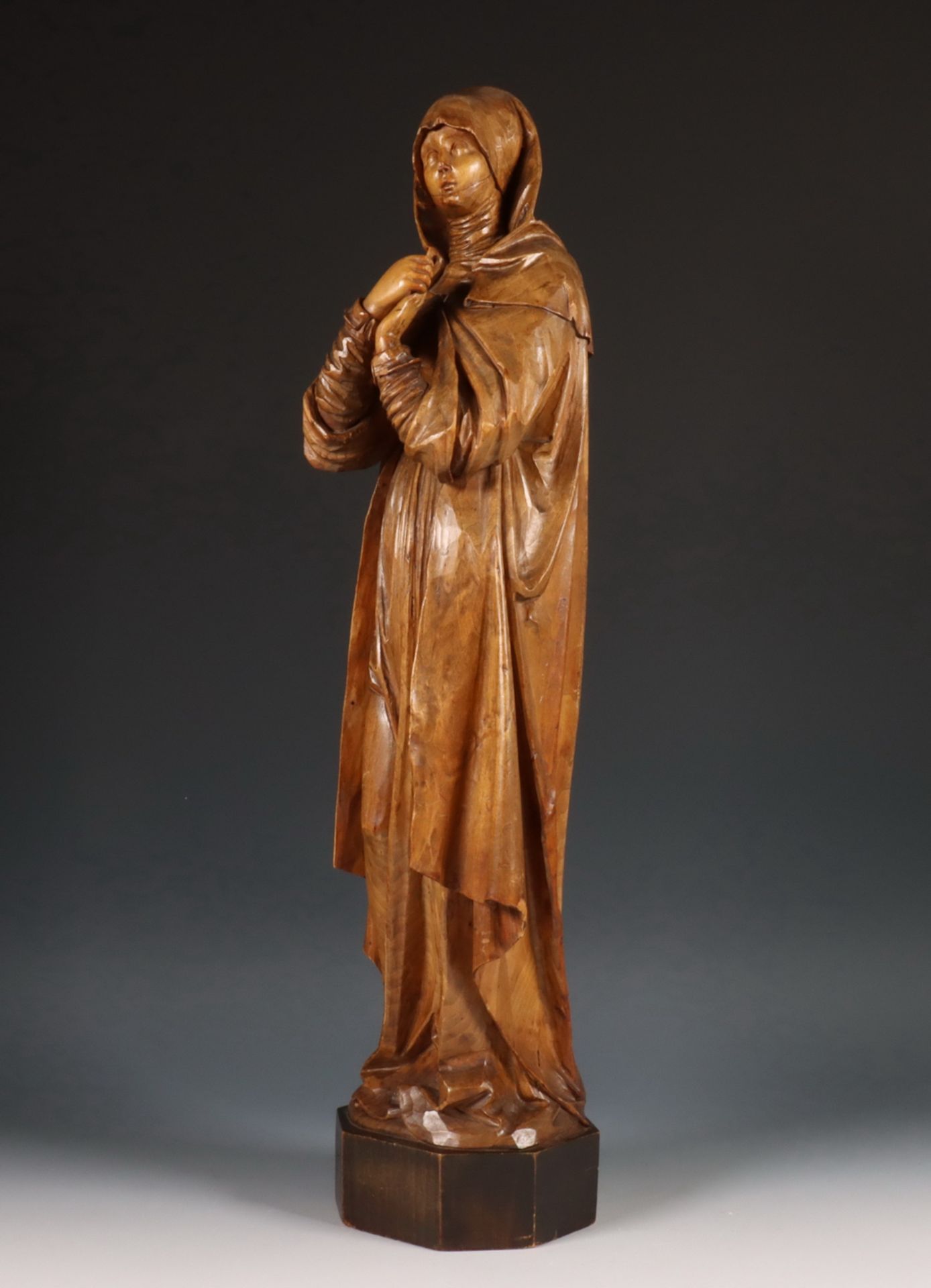 Frankrijk, lindenhouten gestoken sculptuur, Madonna, ca. 1900, - Bild 2 aus 5