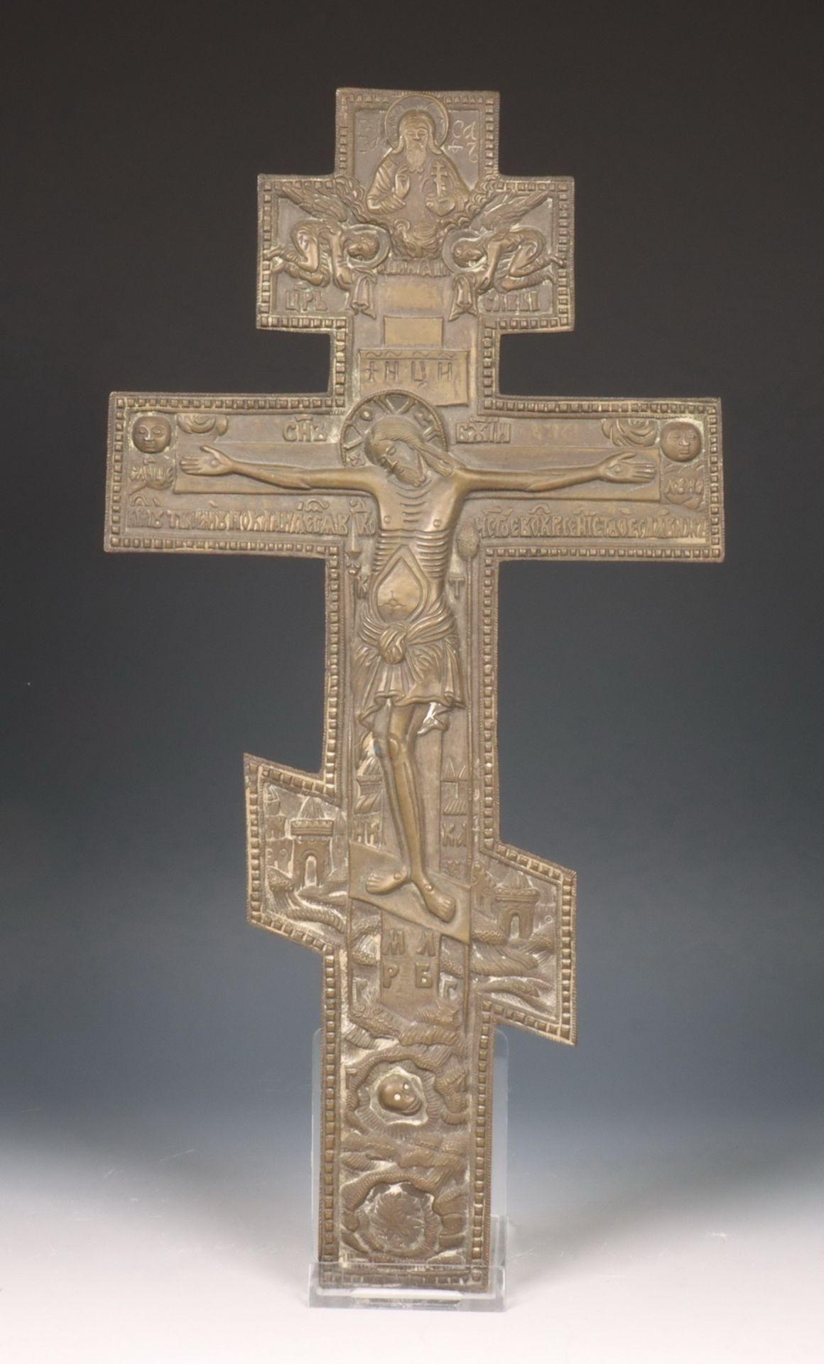 Rusland, bronzen kruis-ikoon