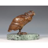 Bruin gepatineerd bronzen sculptuur, 19e eeuw,