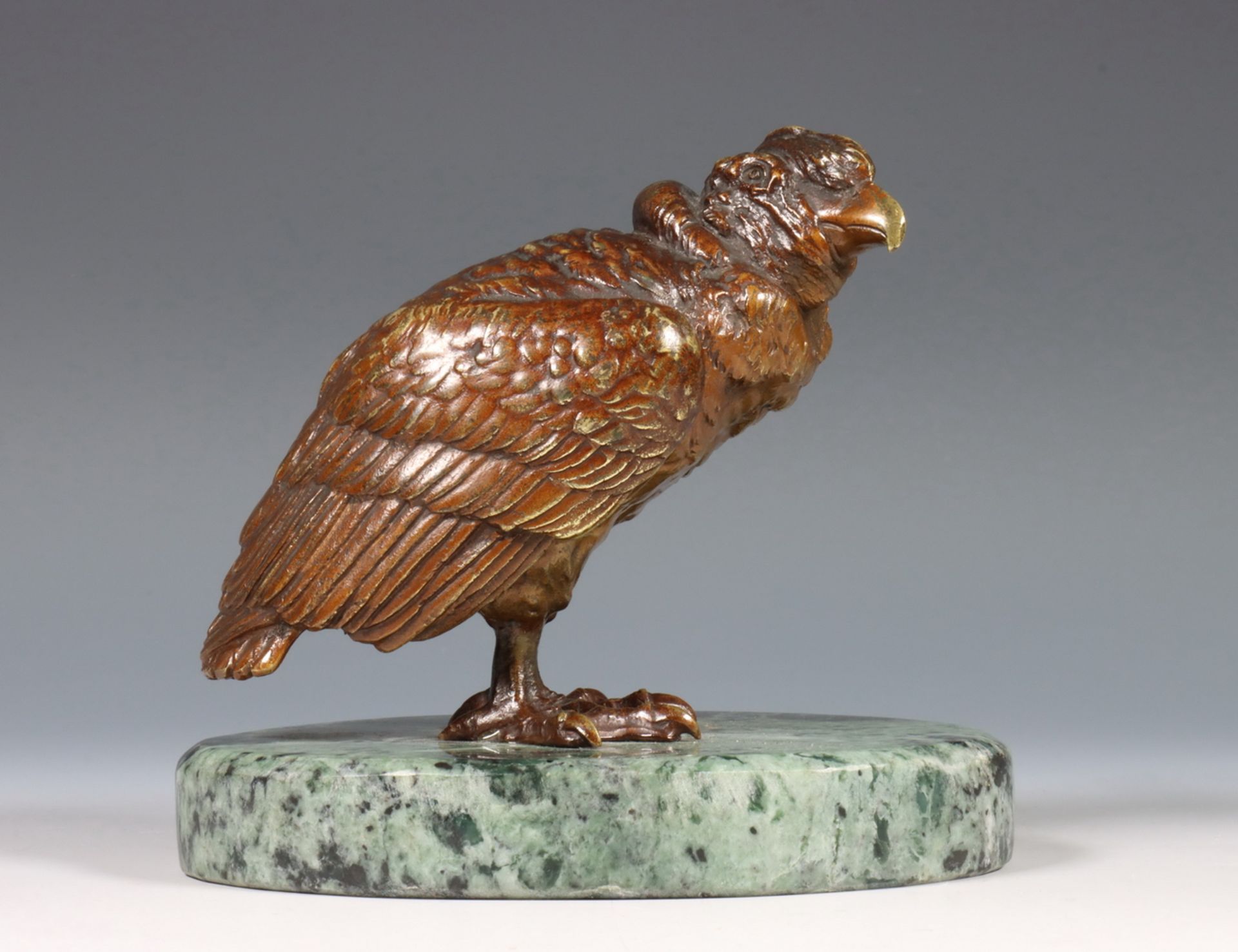 Bruin gepatineerd bronzen sculptuur, 19e eeuw,
