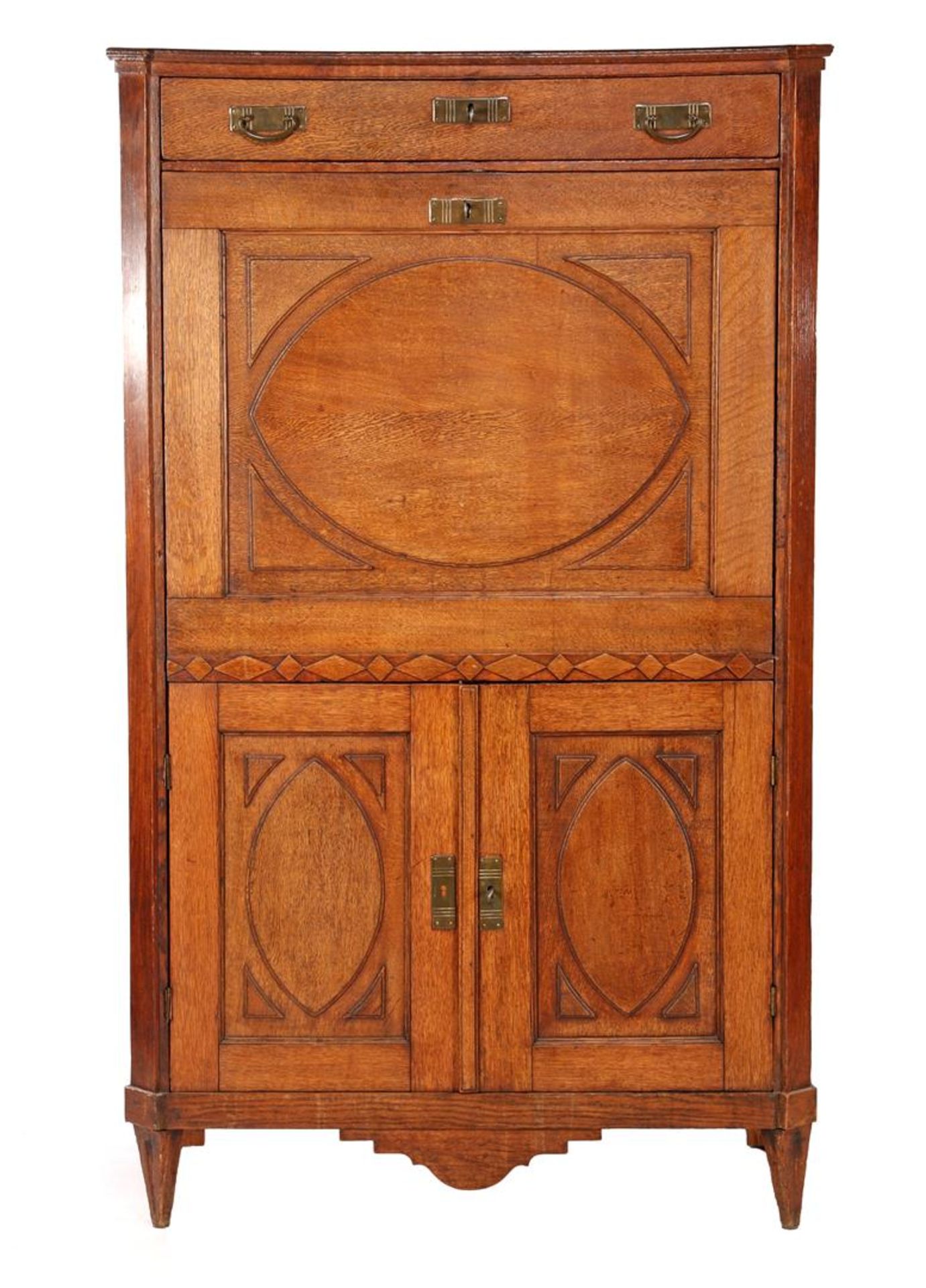 Oak flap desk, 19th century - Bild 2 aus 2