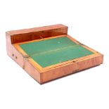 Mahogany veneer English writing box
