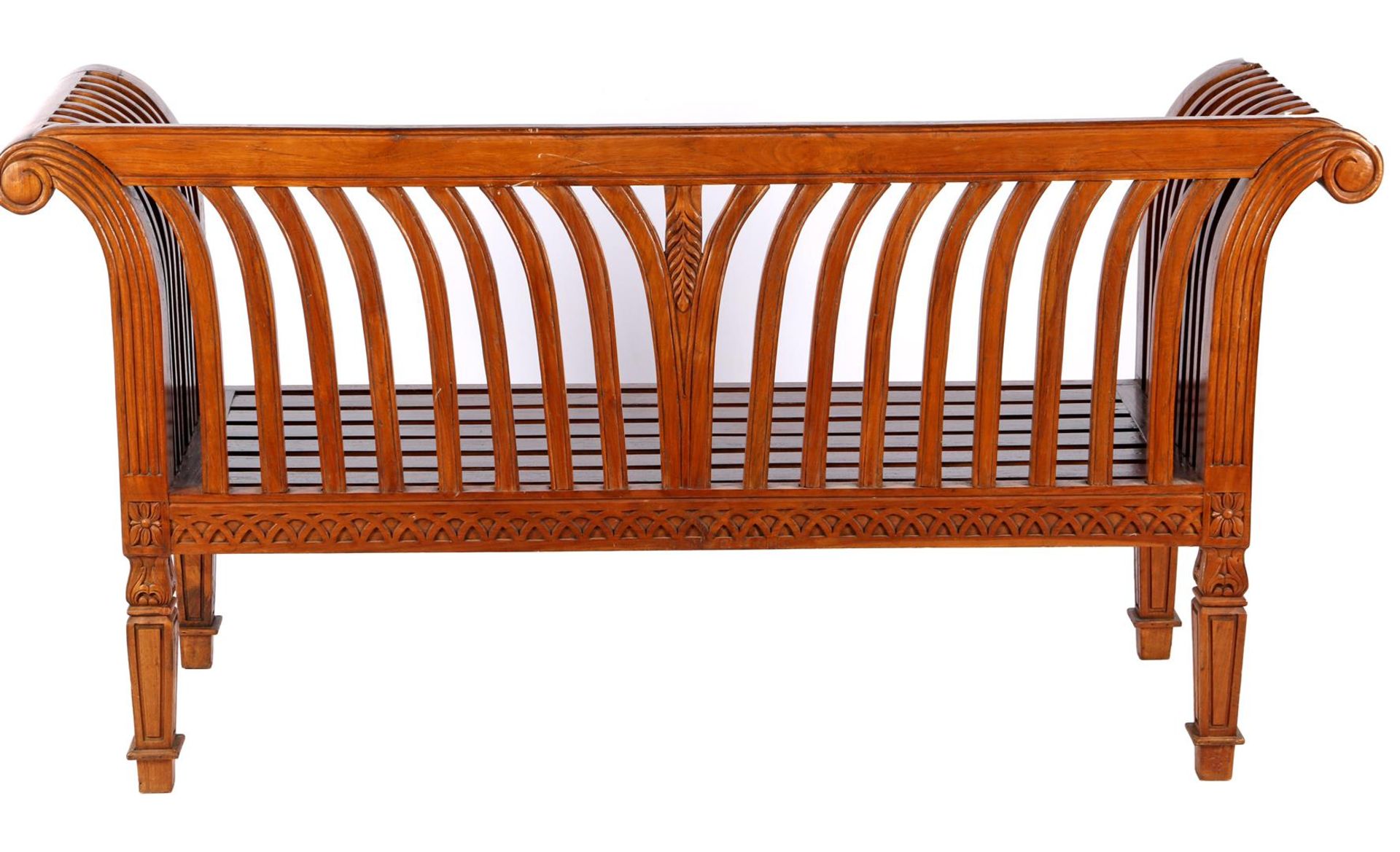 Teak empire style hall bench - Bild 2 aus 2