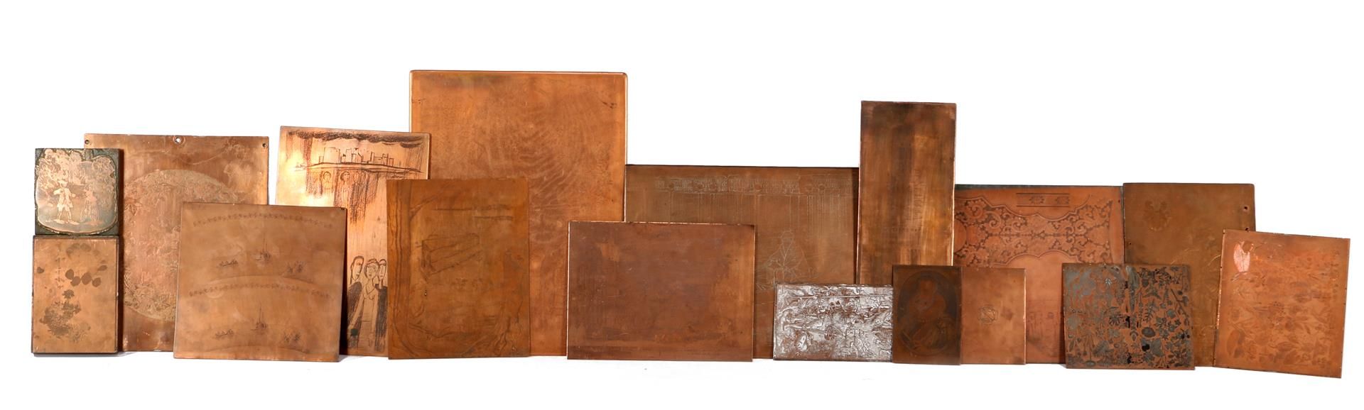 Copper plates used for various printing techniques with various decors