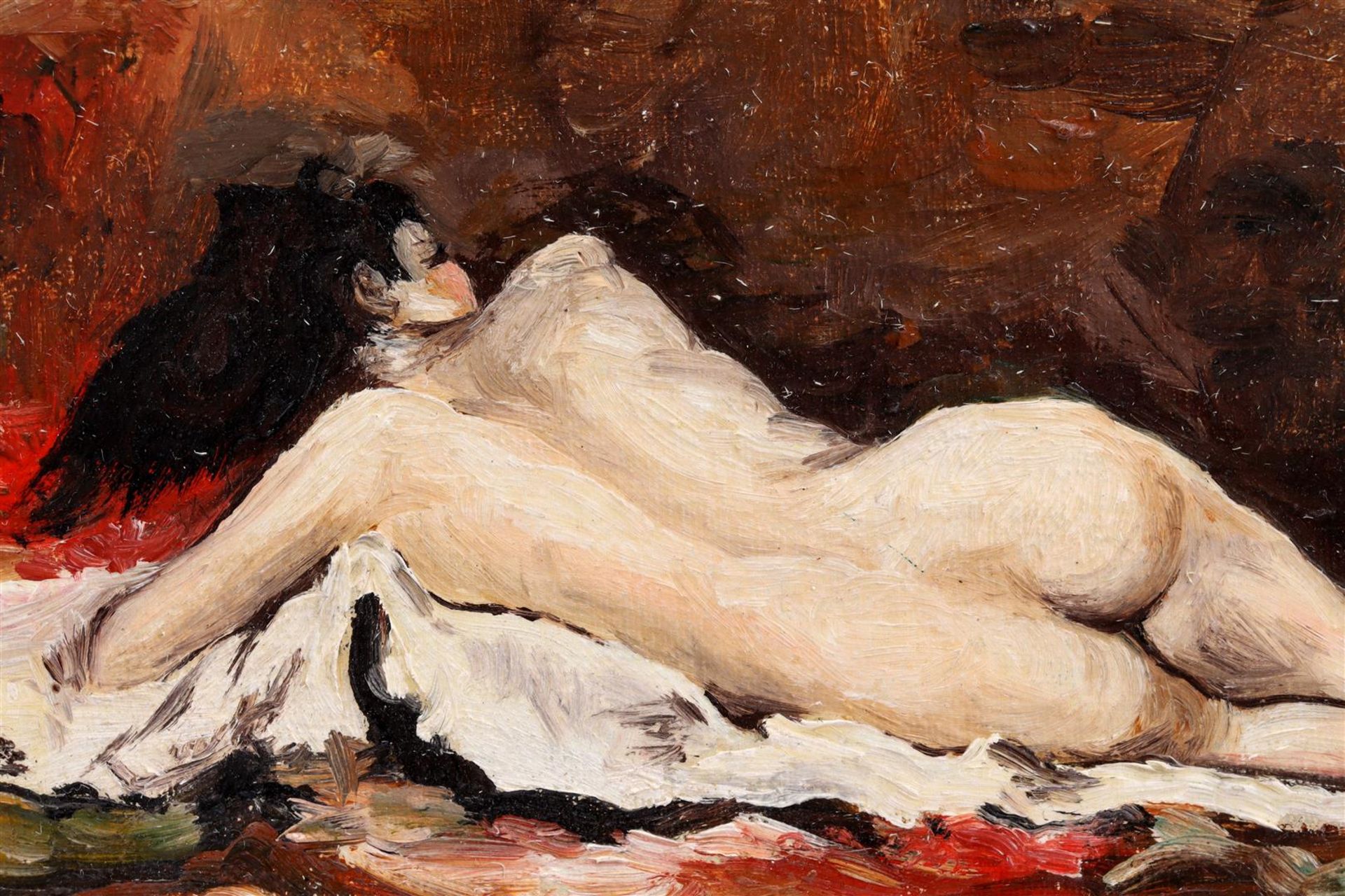 Signed E Carrington, Reclining nude - Bild 6 aus 8