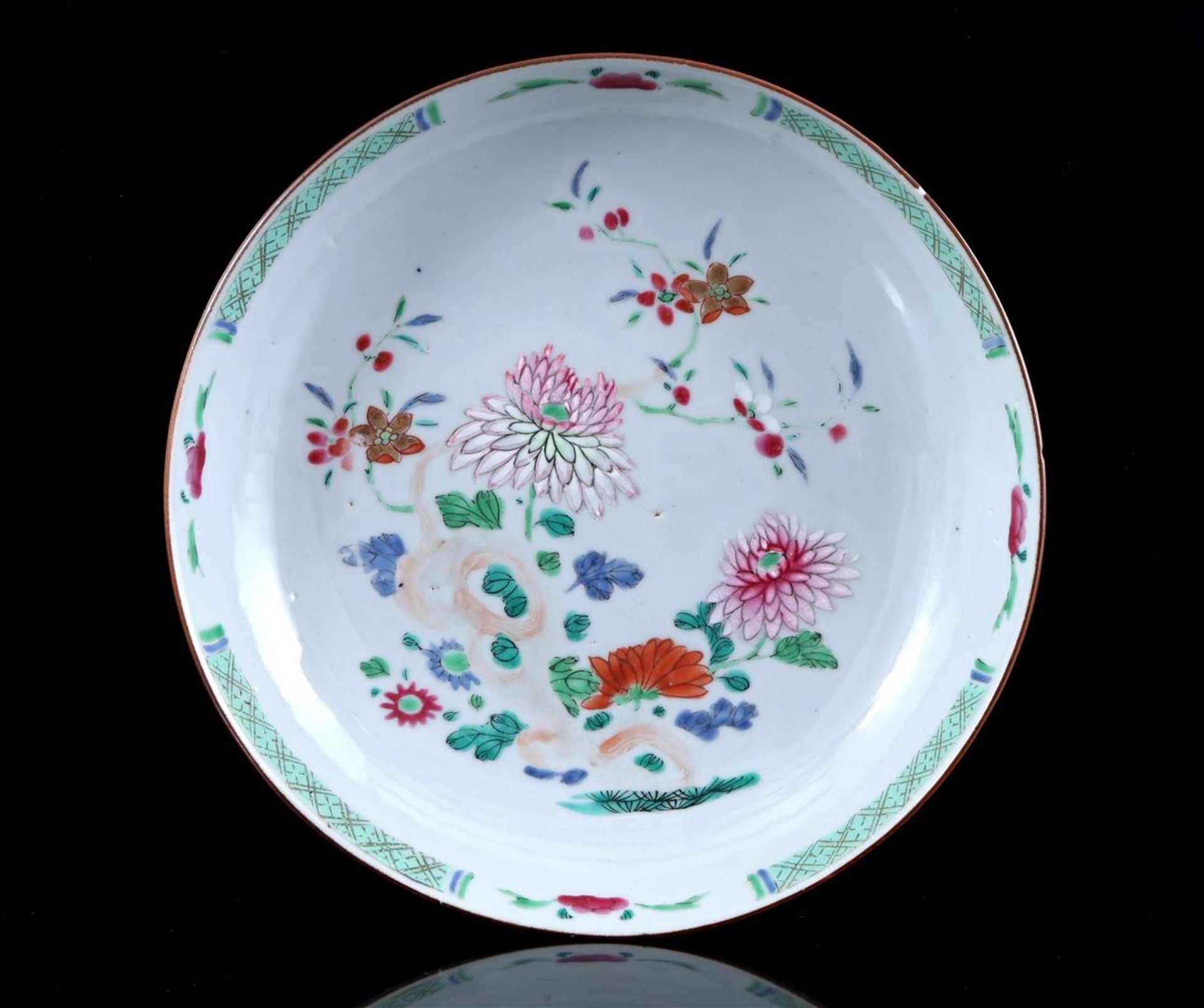 Porcelain Famille Verte dish, China 18th century