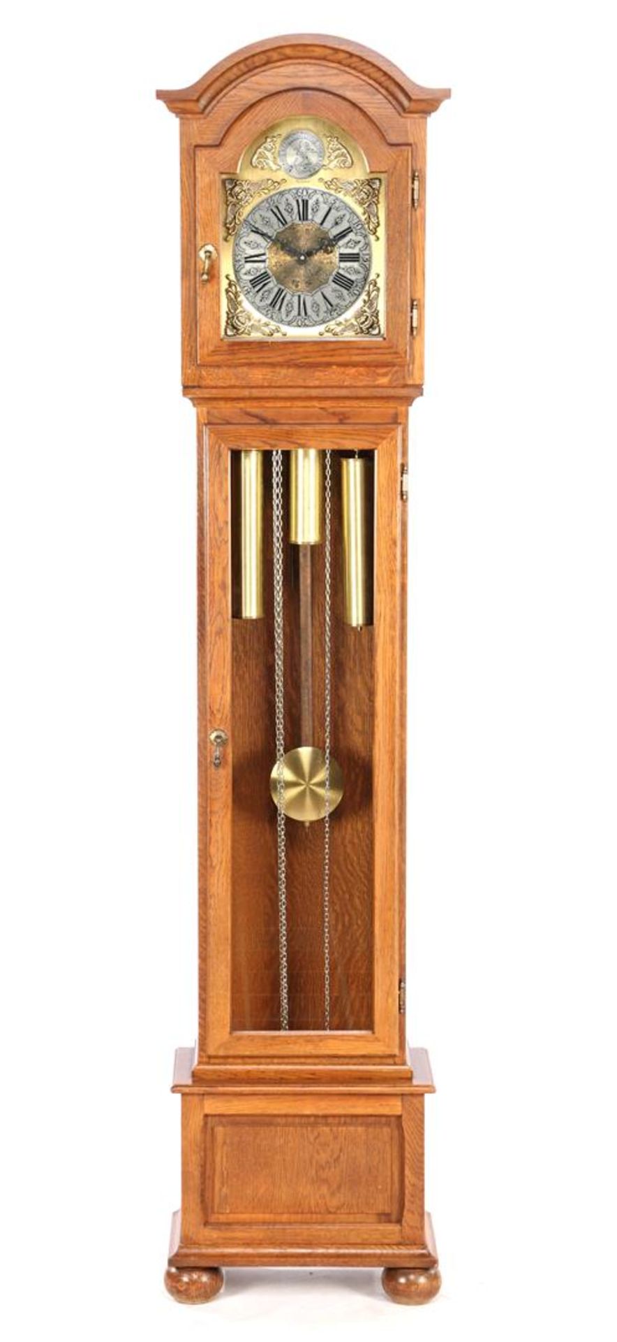 Standing watch in oak case, Interclock