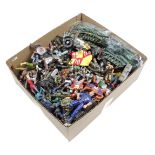 Box of action figures