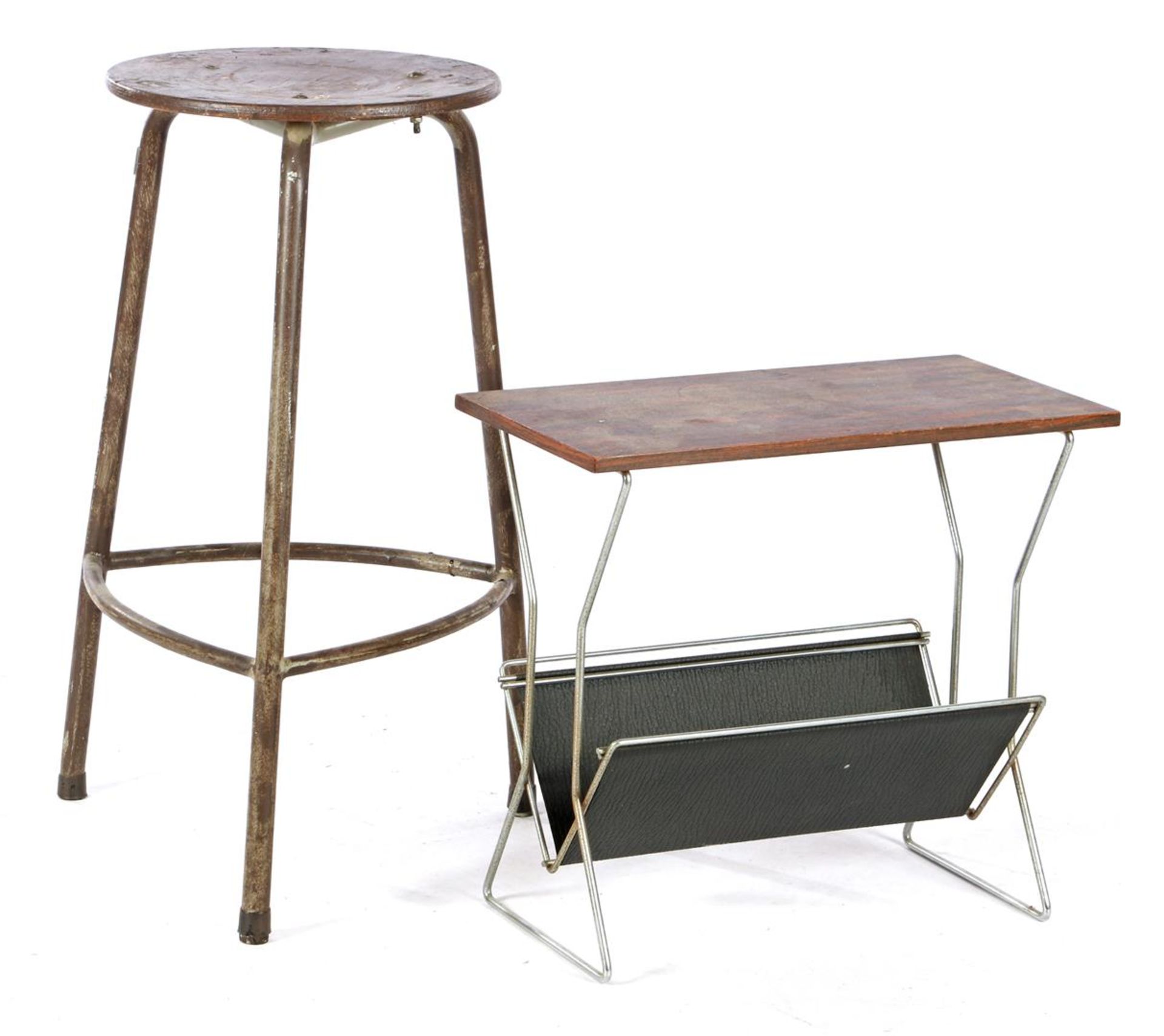 Industrial stool in the style of Friso Kramer