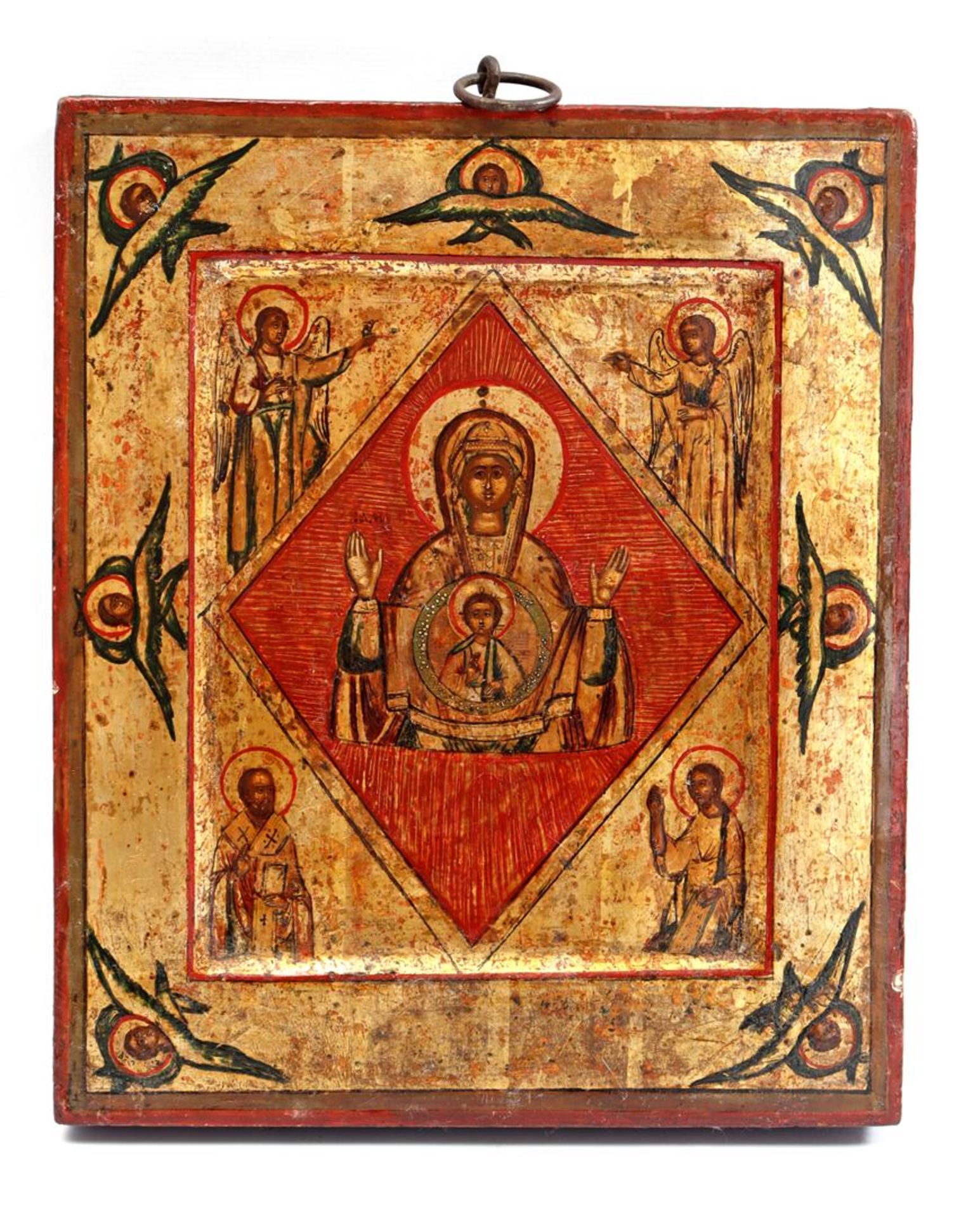 Double-sided icon of Mother of God - Image 3 of 4