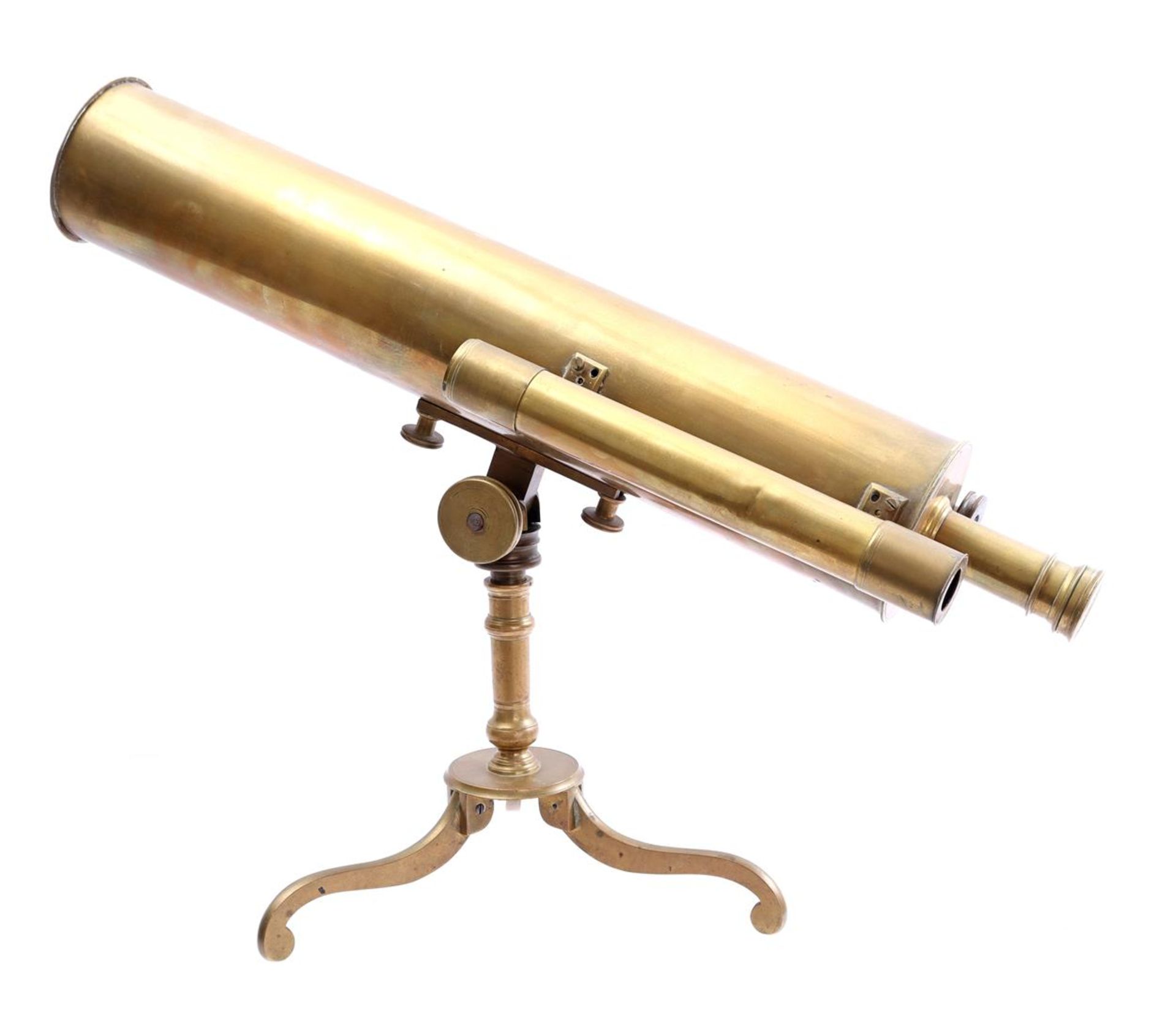Presumably Dolland London brass reflecting telescope