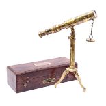 Brass viewer on stand after antique model