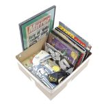 Box with collection of music items