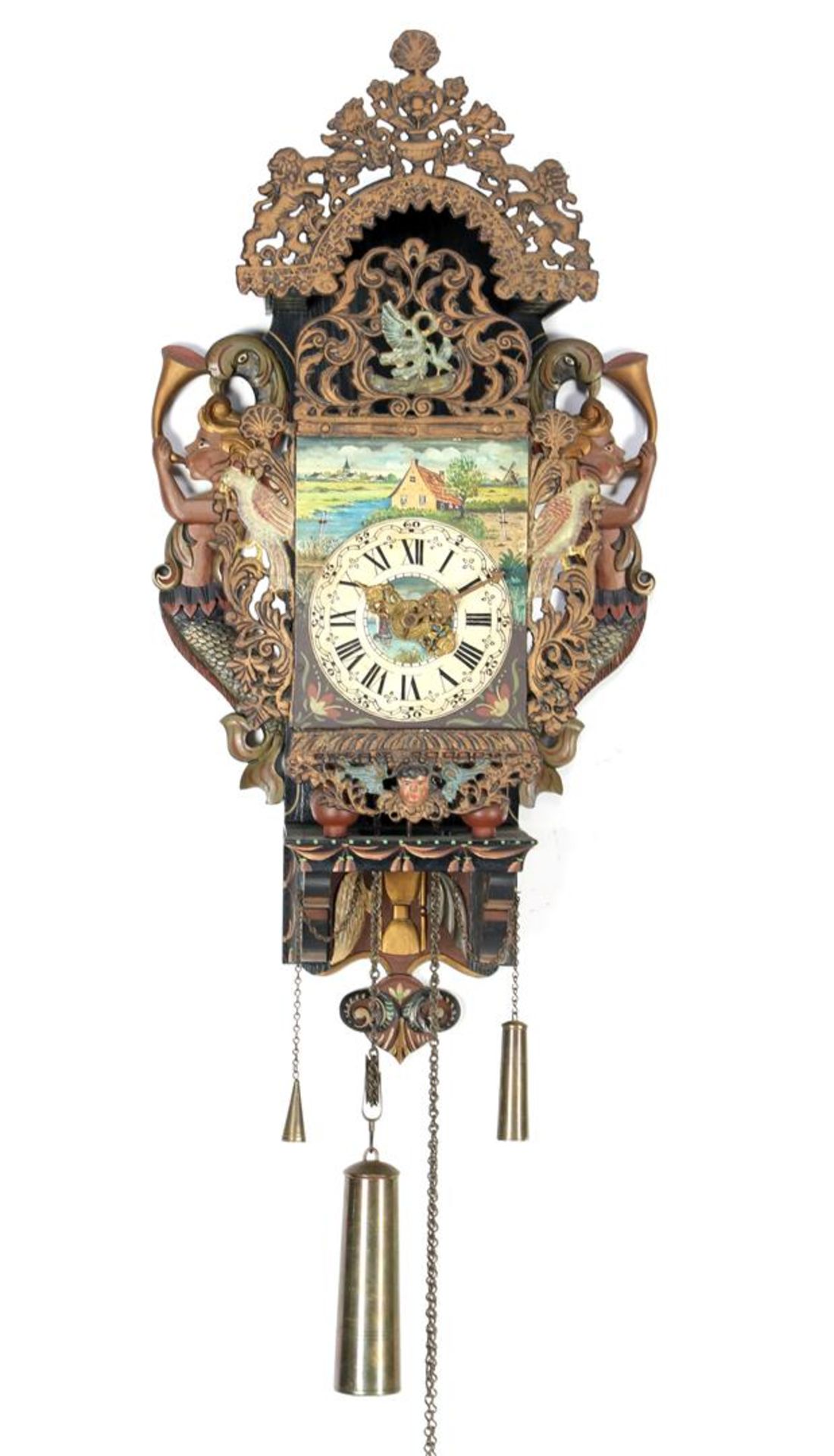 After antique model Frisian chair clock